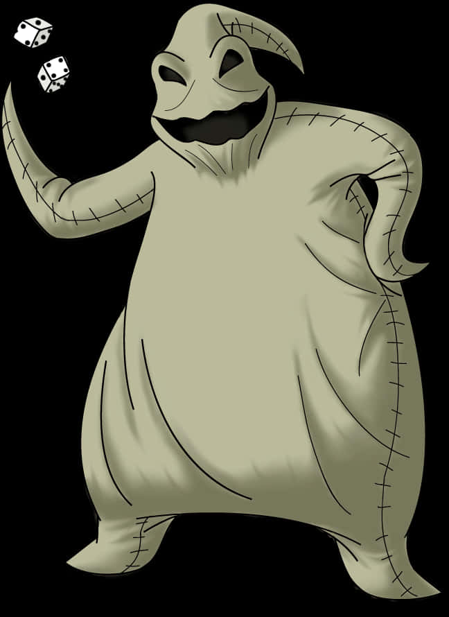 Oogie Boogie Kete Zinazotupwa Picha ya Ukuta