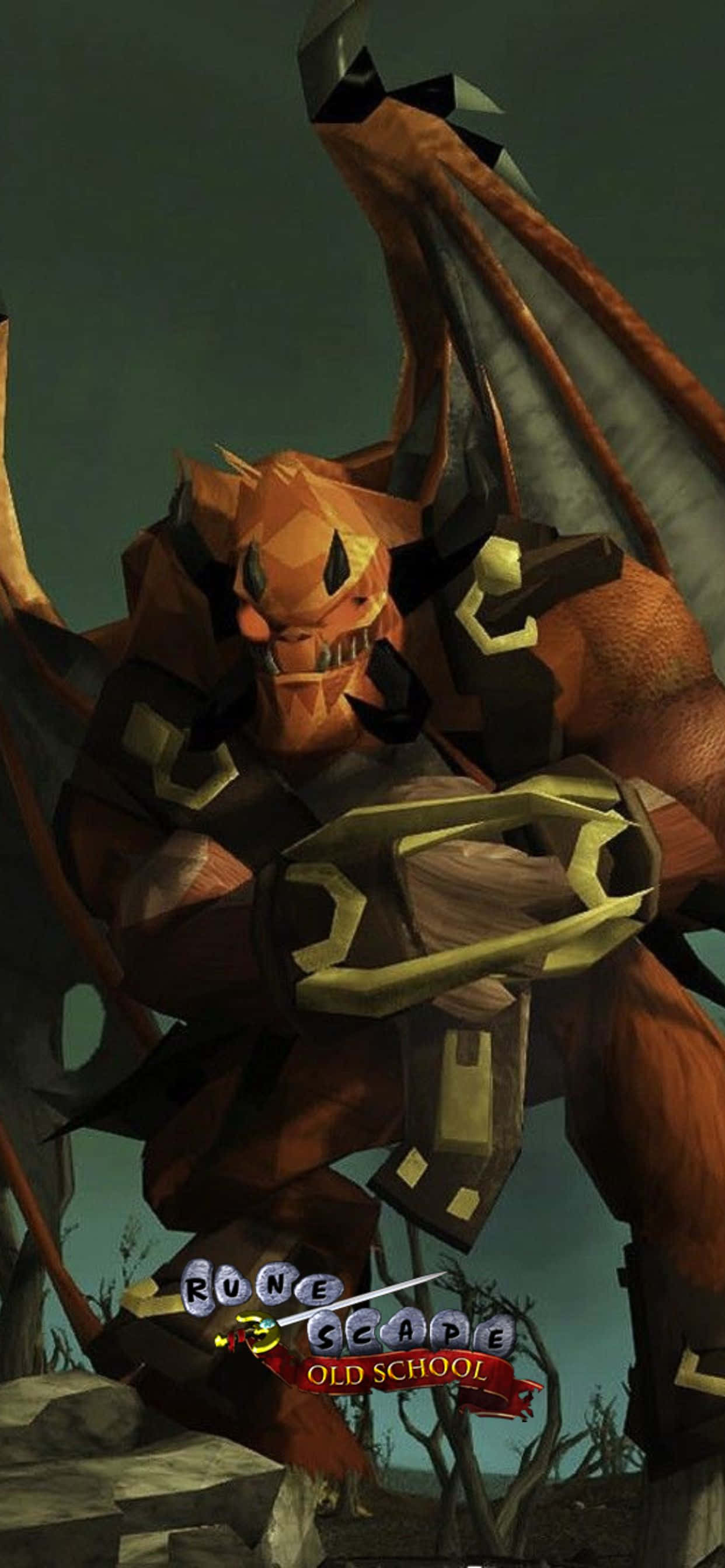 Orange Dragon iPhone Xs Max Runescape Oldschool Background Picha ya Ukuta