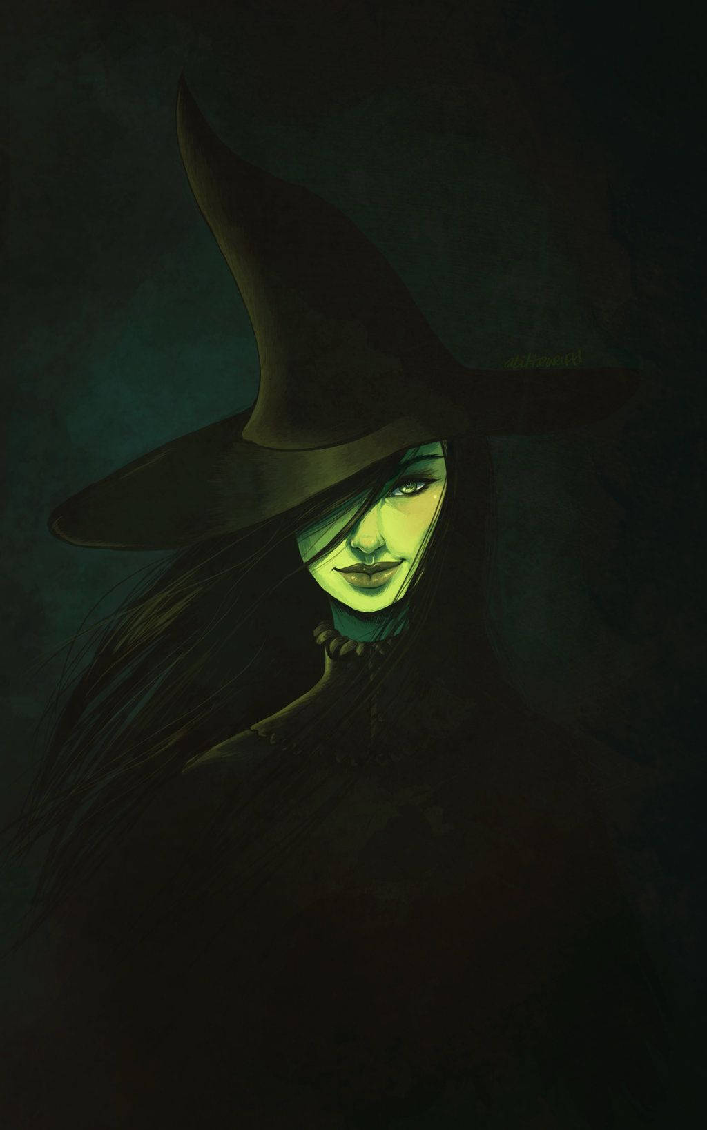 Oz The Great And Powerful Witch Concept Art Picha ya Ukuta