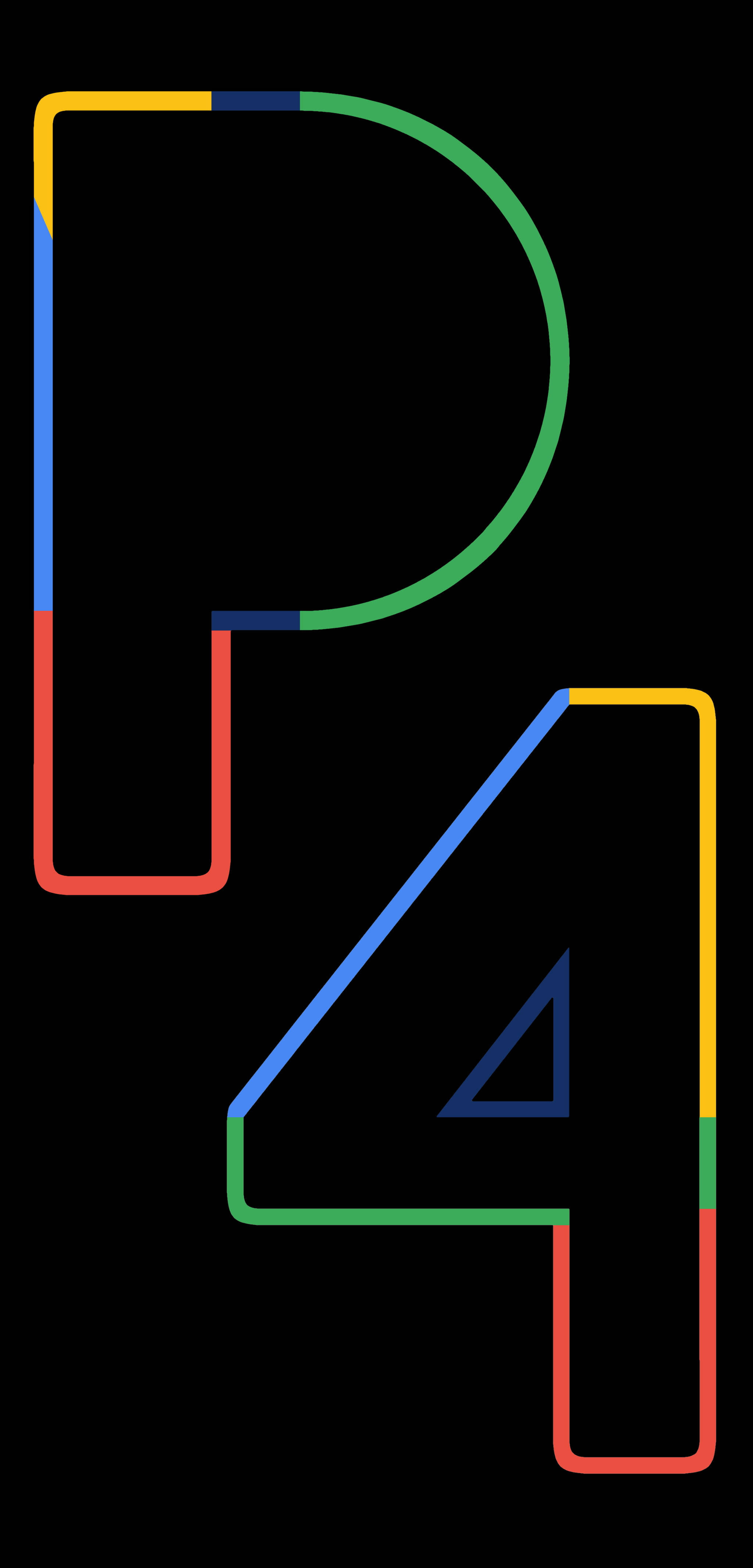 P4 Sanaa ya Mstari Google Pixel 4 Picha ya Ukuta