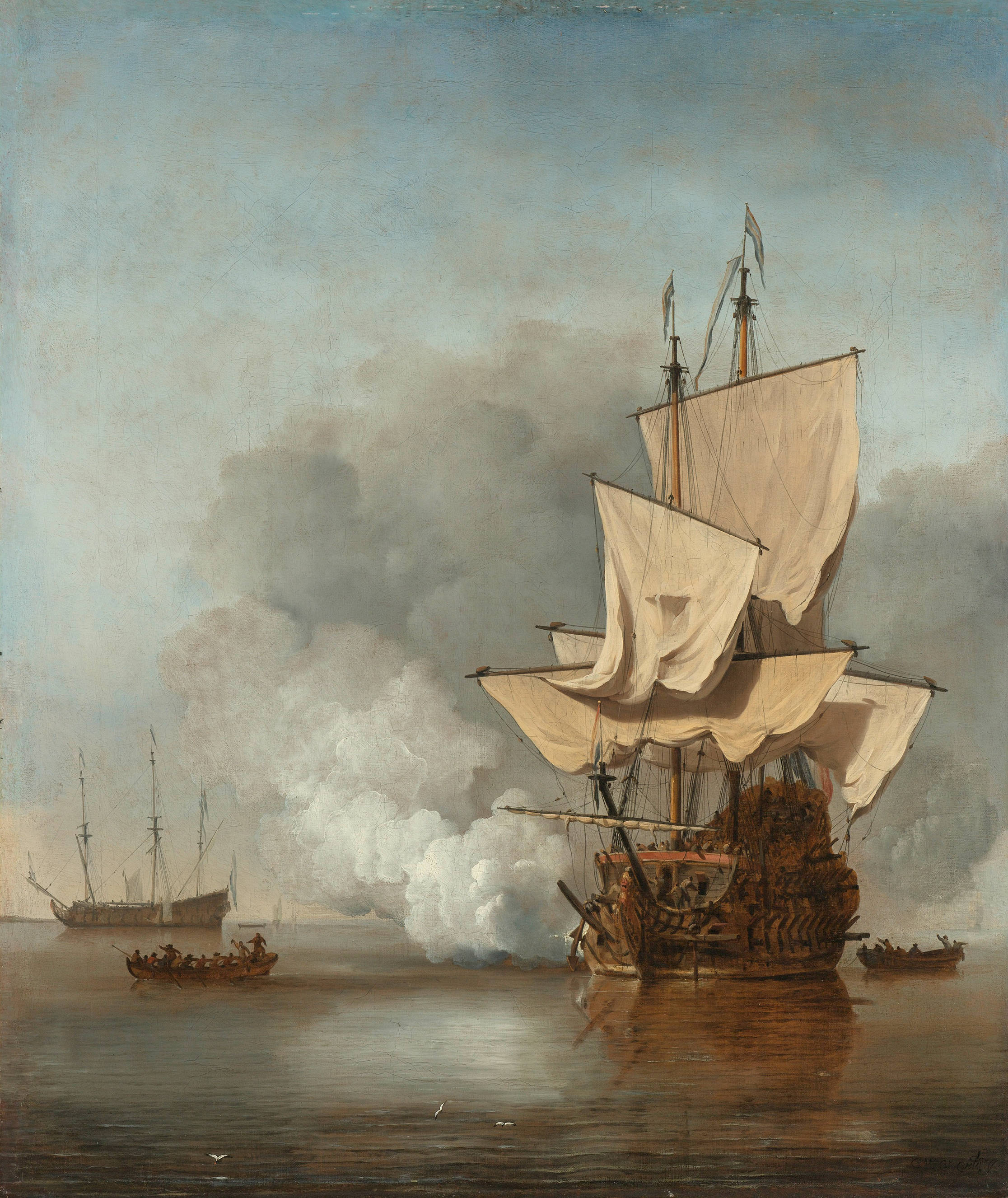 Painted Galleon Ship Picha ya Ukuta