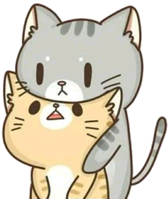 Paka Mrembo Mwenye Milia na Mtindo wa Kawaii Picha ya Ukuta