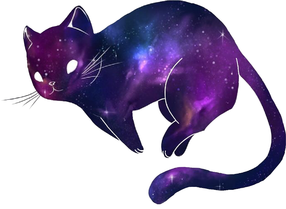 Paka Mrembo wa Cosmic.PNG Picha ya Ukuta