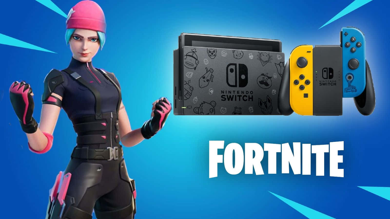 Paka Mwitu Fortnite Nintendo Switch Picha ya Ukuta