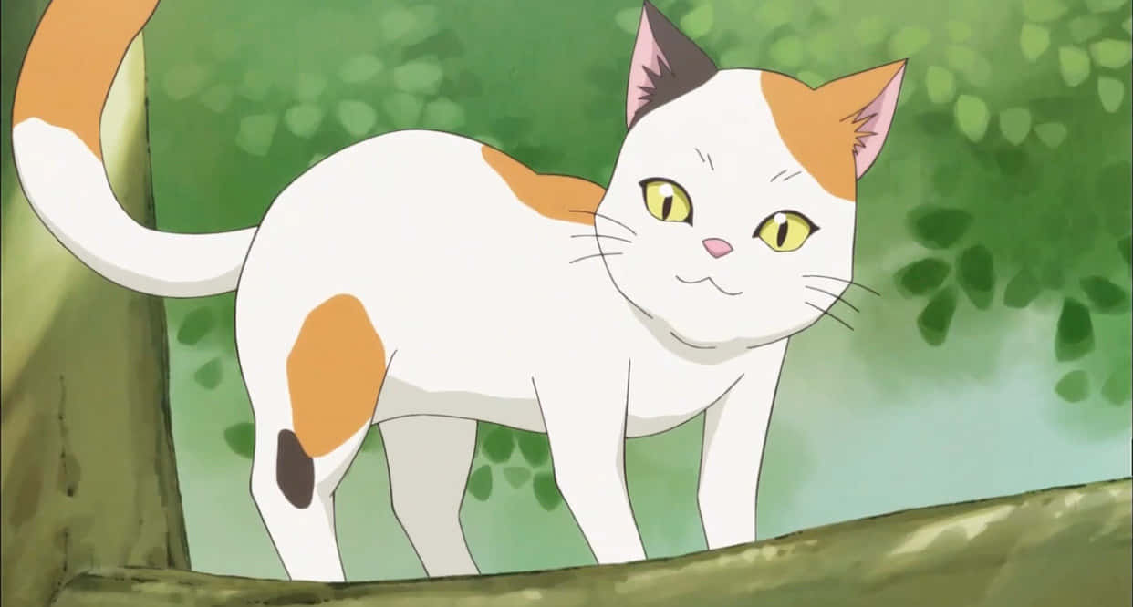Paka wa Anime Mrembo Picha ya Ukuta