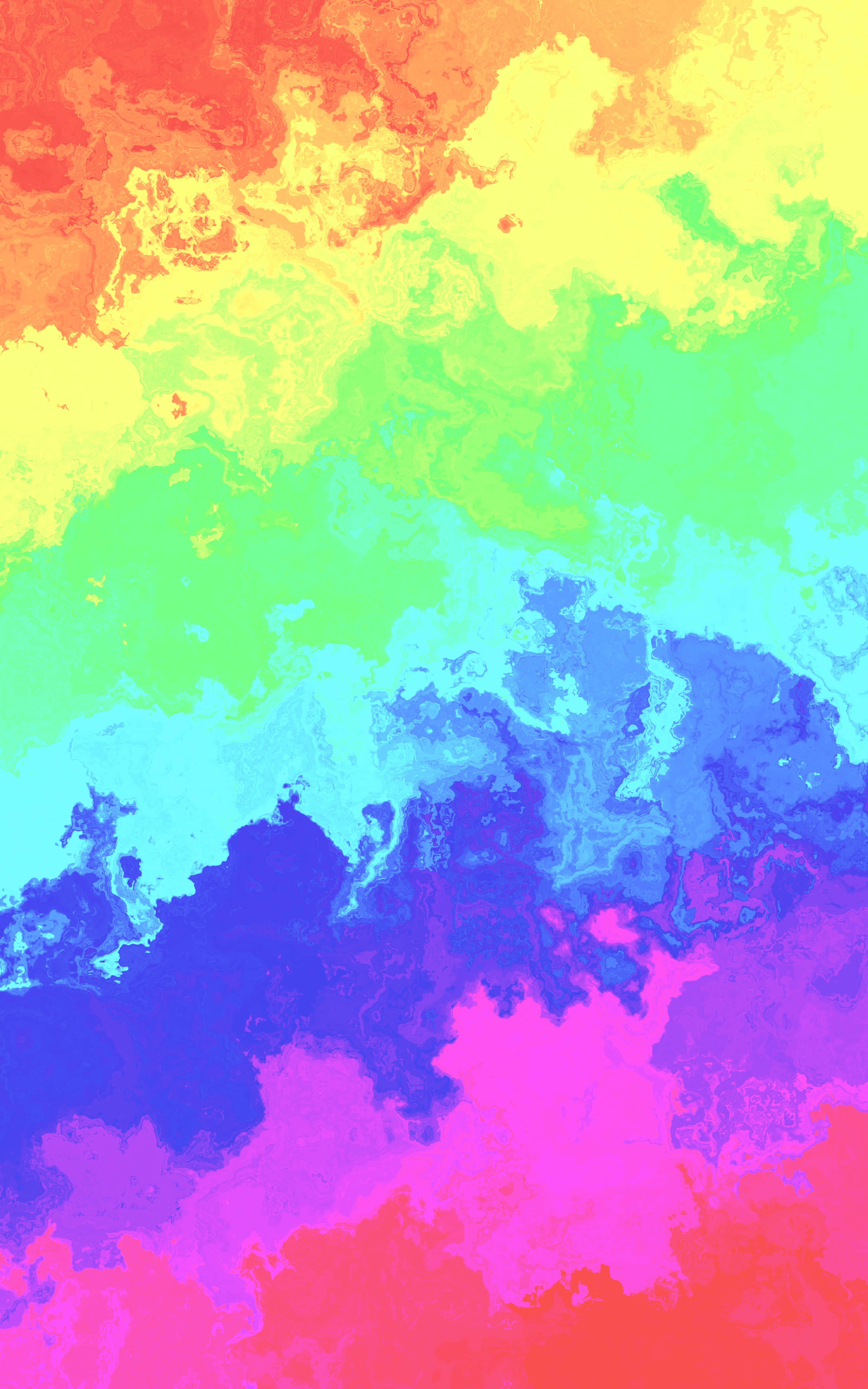 “Pamba simu yako na wallpaper hii ya Rainbow iPhone yenye rangi!” Picha ya Ukuta