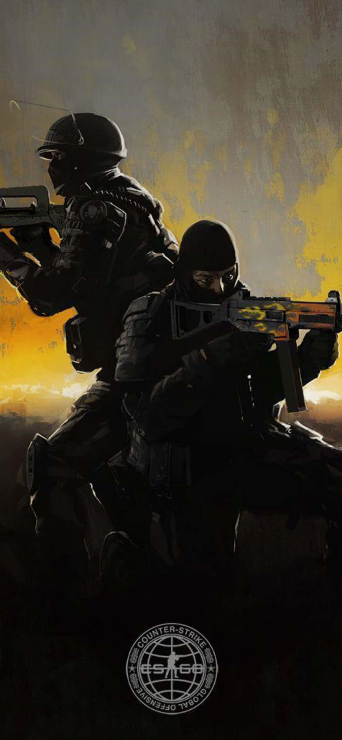 Pambana na Wapinzani katika Counter-Strike: Global Offensive kutoka iPhone XS yako! Picha ya Ukuta