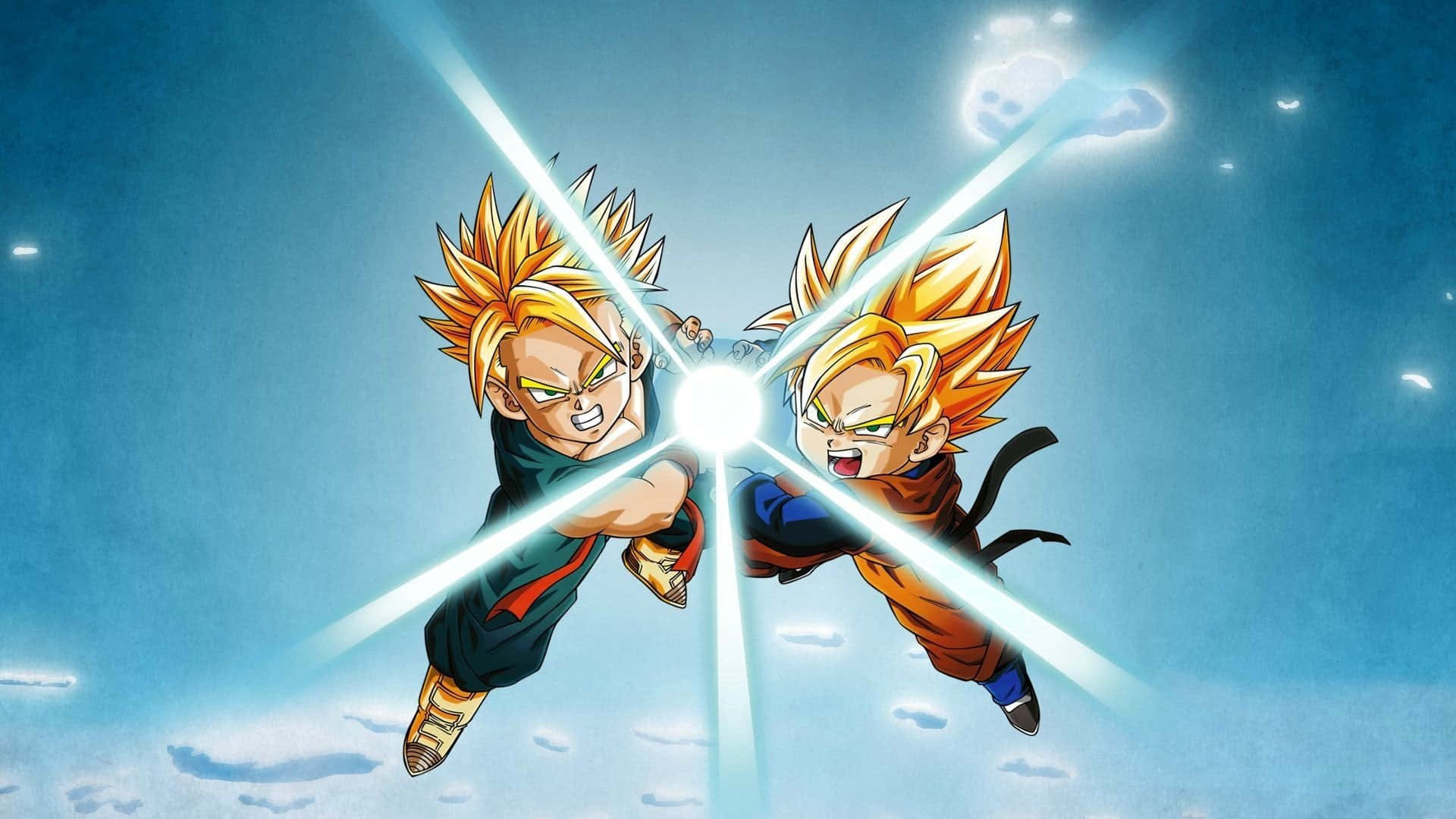 Pambano Kali la Goku na Vegeta katika Dragon Ball Z Picha ya Ukuta