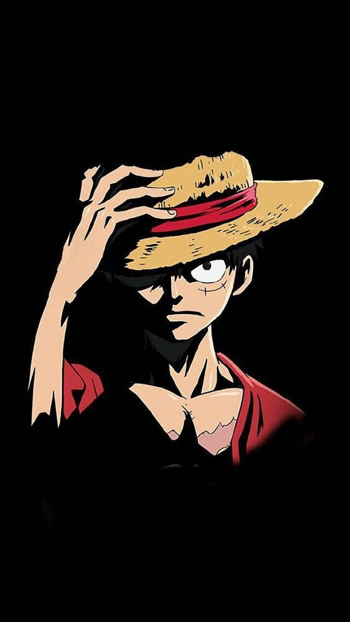 Pambano Kali la Luffy kwa iPhone Picha ya Ukuta