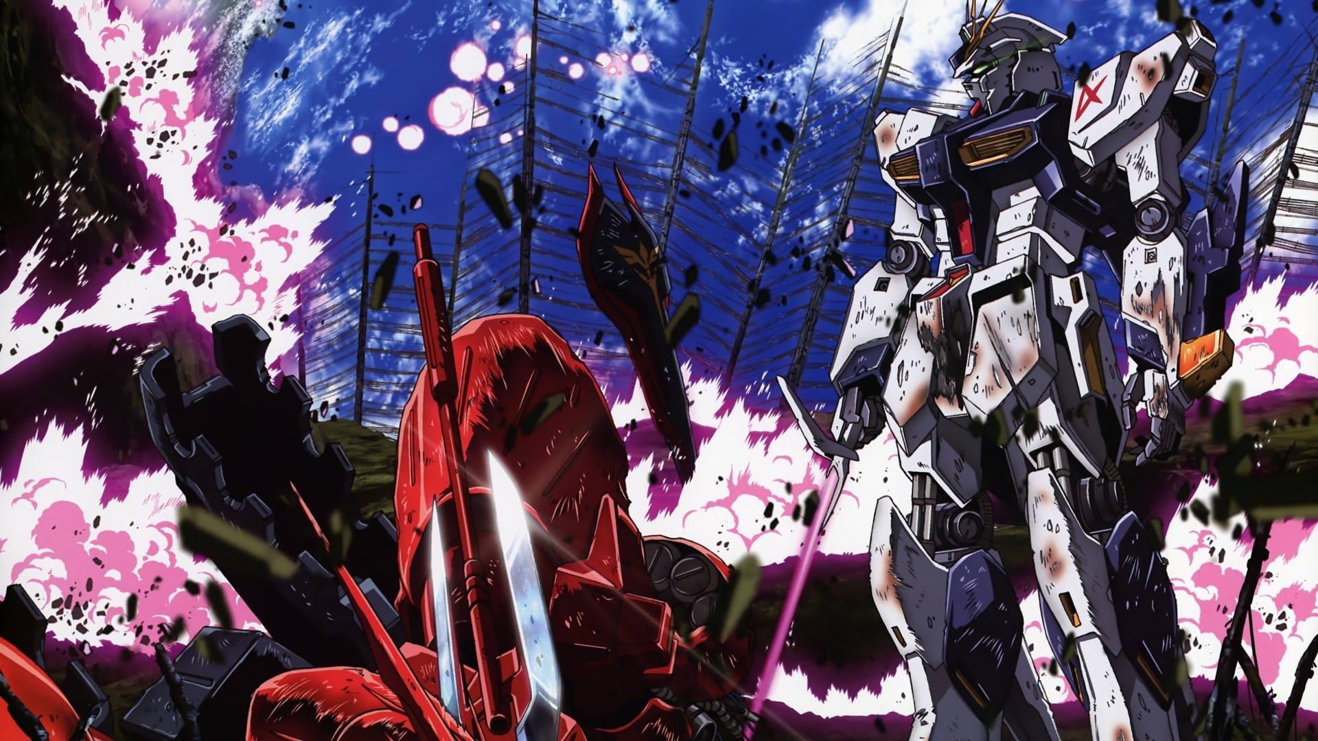 Pambano la Kifo la Mobile Suit Gundam Picha ya Ukuta