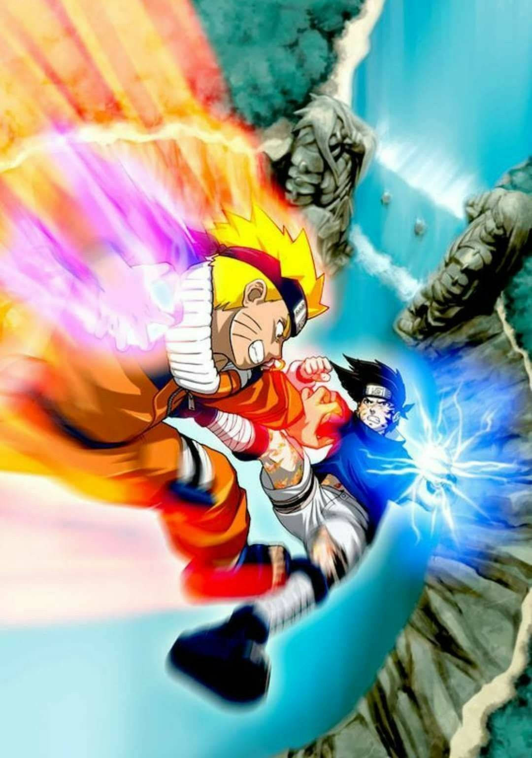 Pambano la Valley of the End Sasuke Naruto iPhone Picha ya Ukuta