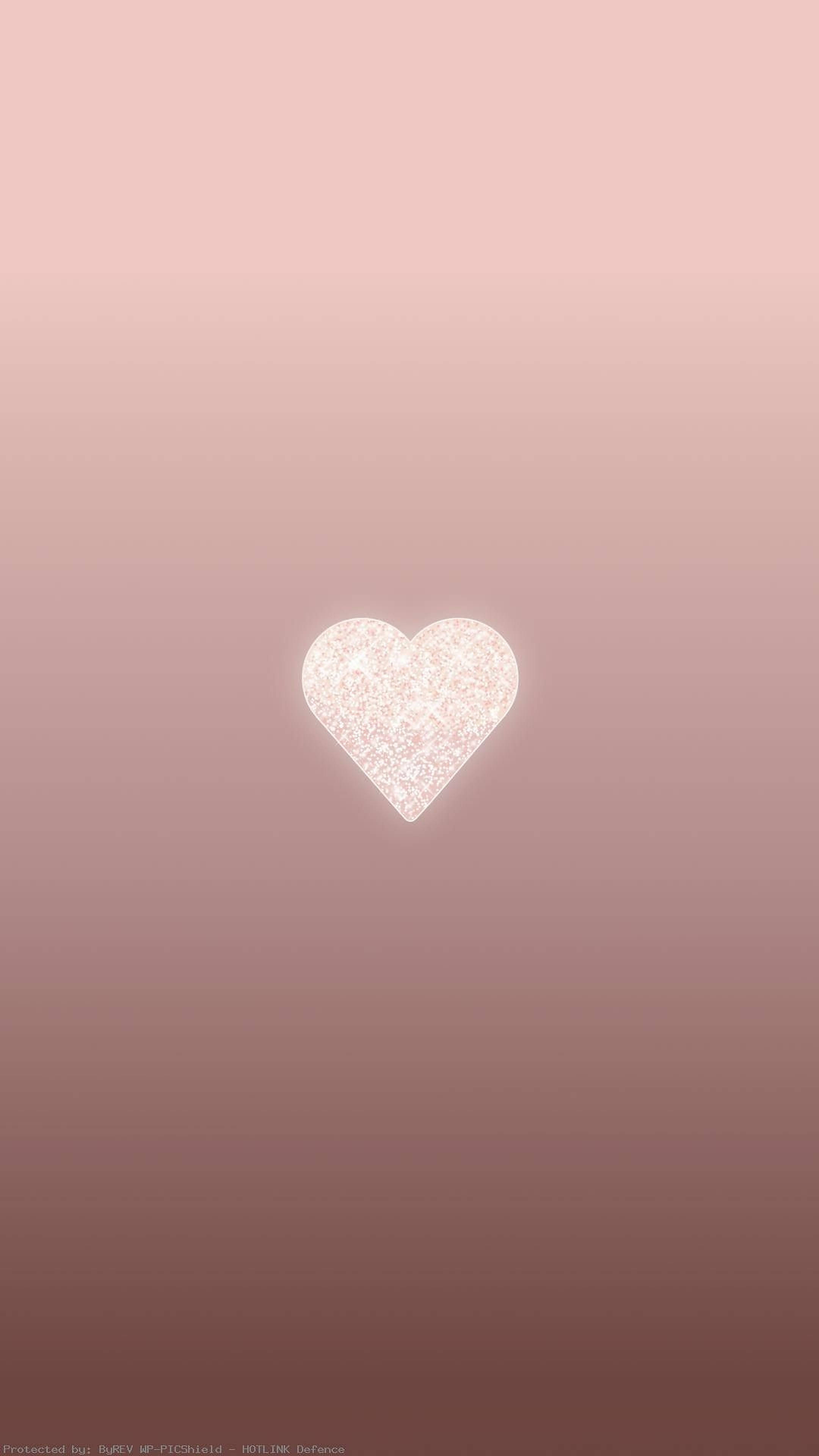 Pambo la Moyo la Rose Gold Picha ya Ukuta