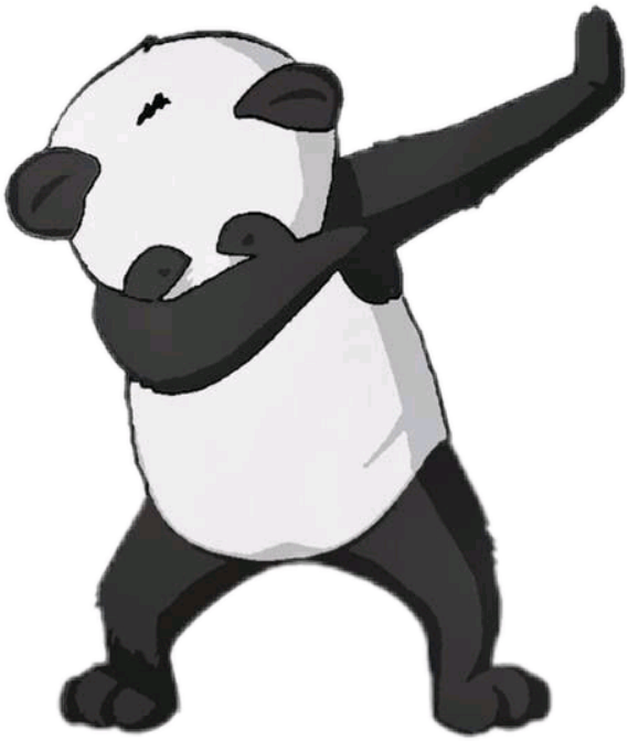 Panda Anayodolea_ Mhusika wa Katuni Picha ya Ukuta