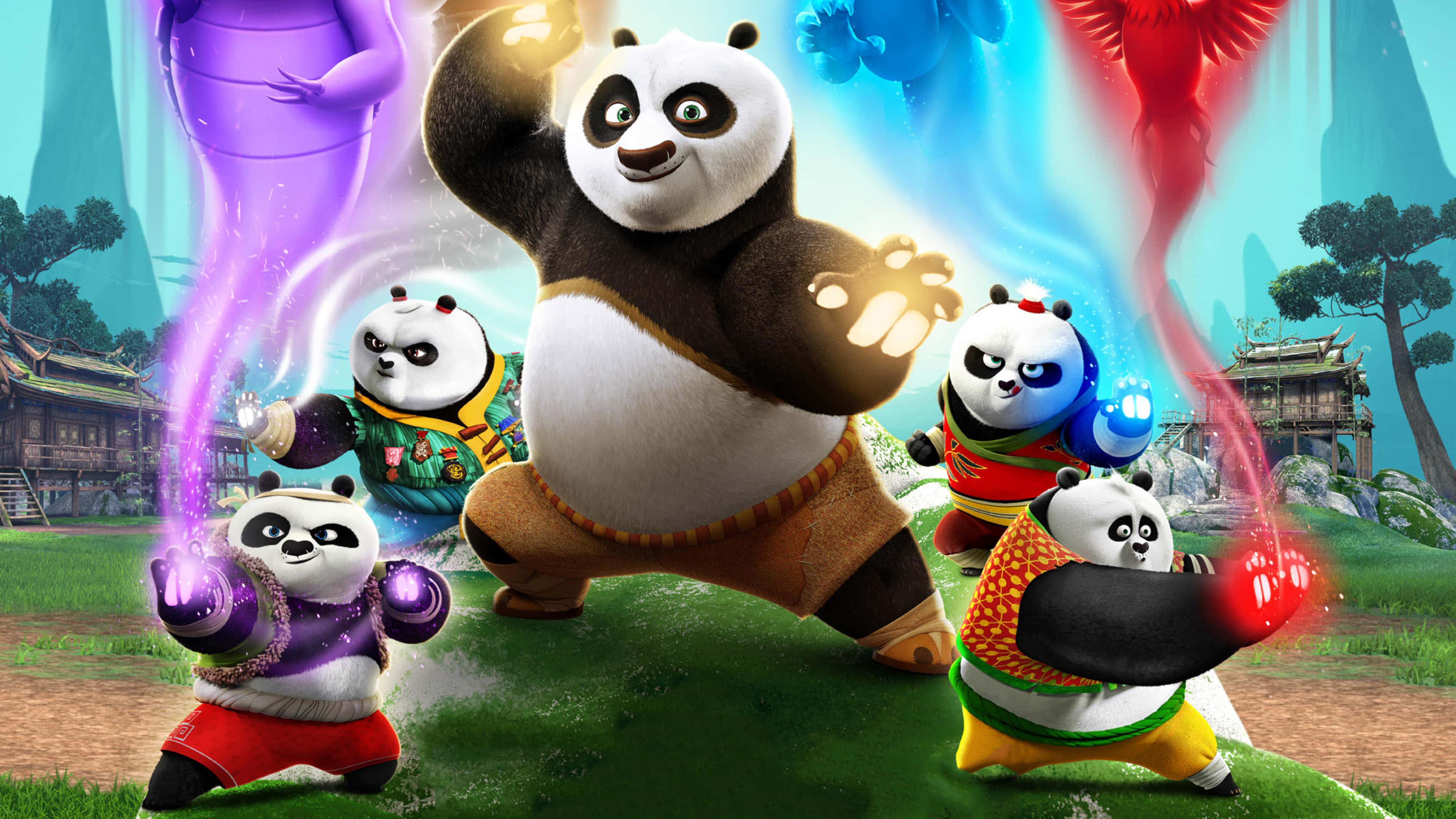 Panda Mkubwa Kung Fu Picha ya Ukuta