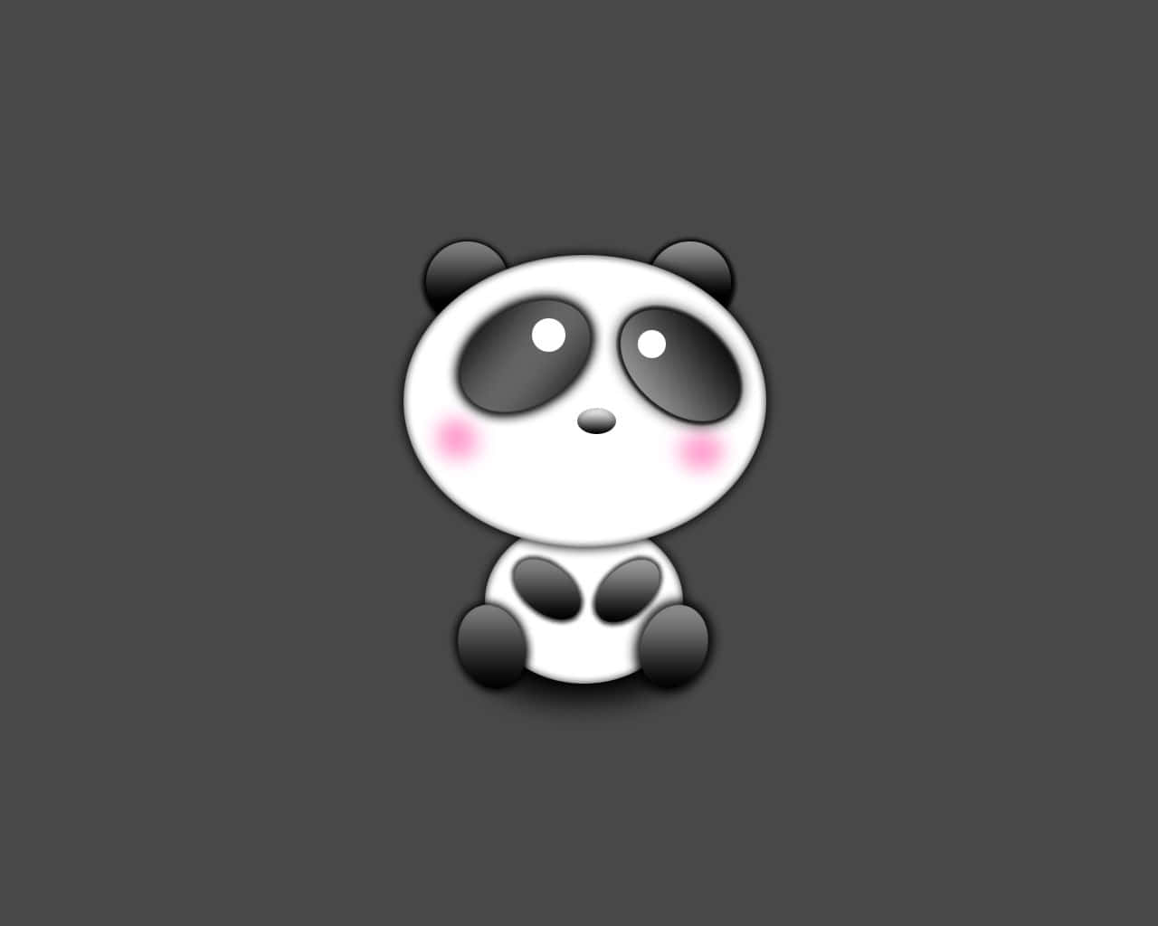 "Panda mtulivu ameketi katika msitu wa mianzi wa kuvutia." Picha ya Ukuta