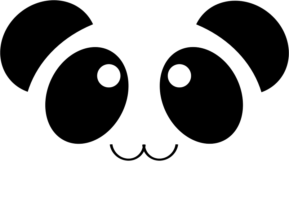 Panda Mwenye Kutazama Kwa Sanaa ya Karikala Picha ya Ukuta