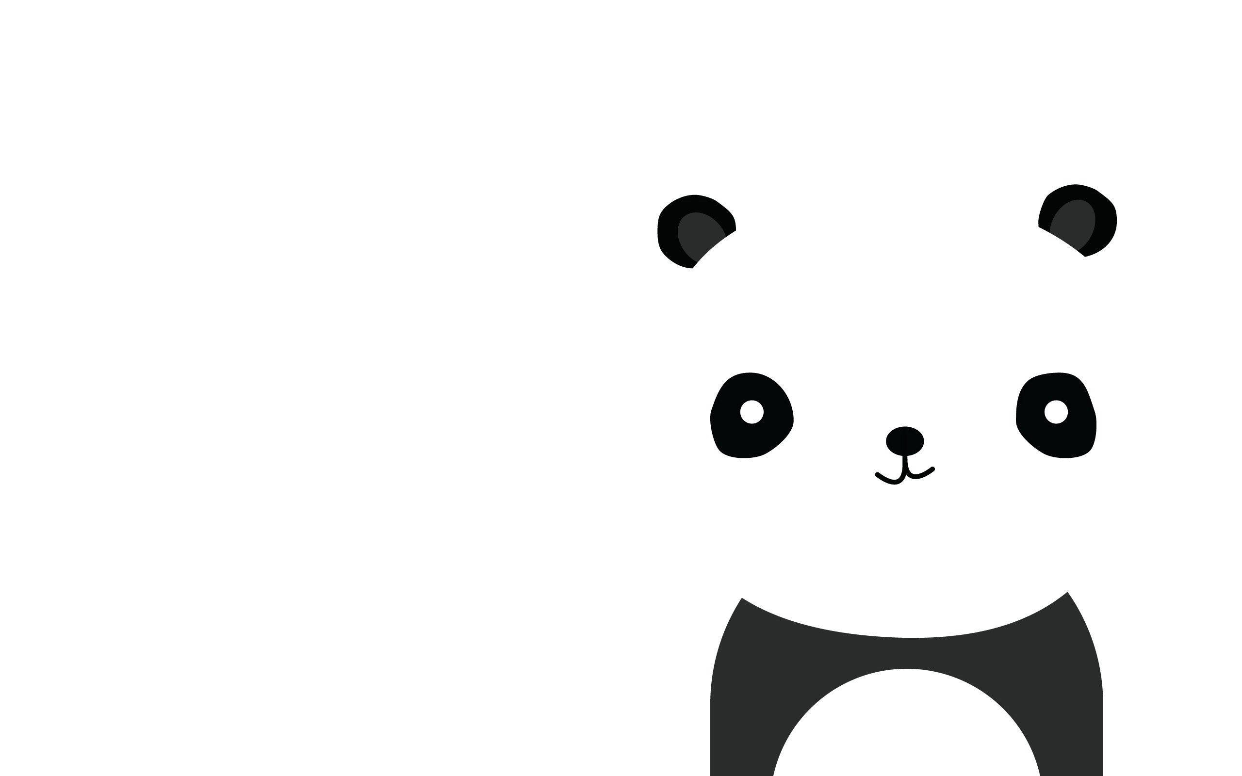 Panda Nyeusi na Nyeupe ya Kimaadili Picha ya Ukuta