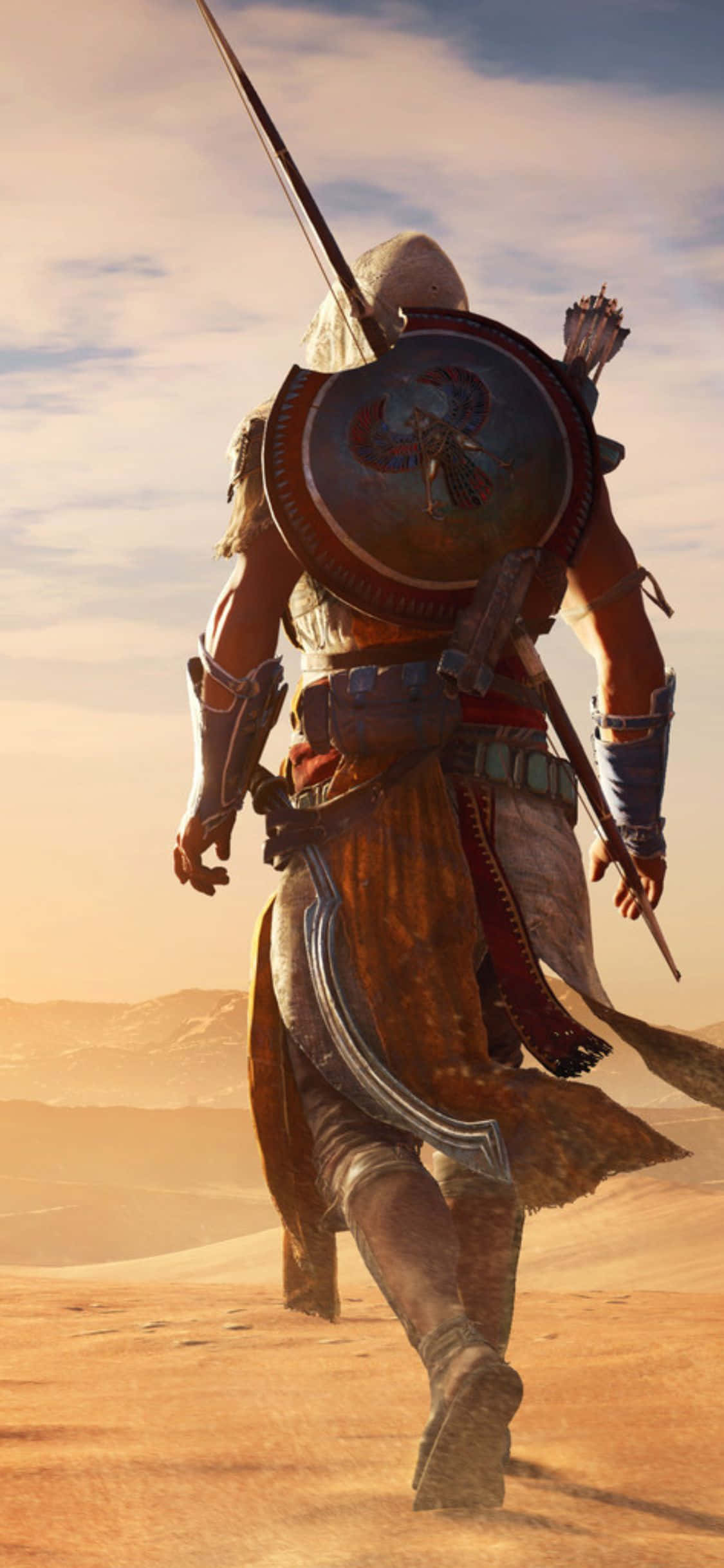 Panda Piramidi Kubwa katika iPhone X’s Assassin's Creed Origins! Picha ya Ukuta
