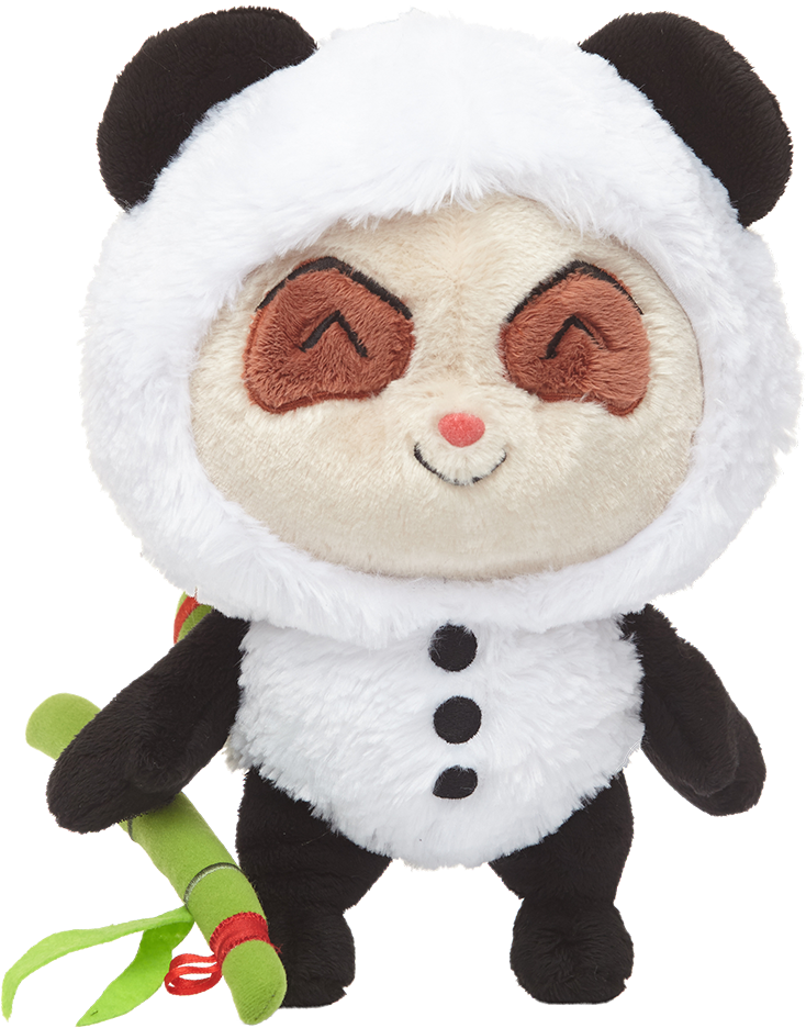 Panda ya Kubatili yenye Tabasamu na Mwani Picha ya Ukuta