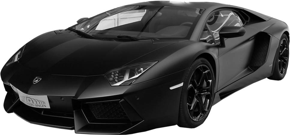 Pande ya Lamborghini Aventador Nyeusi Picha ya Ukuta