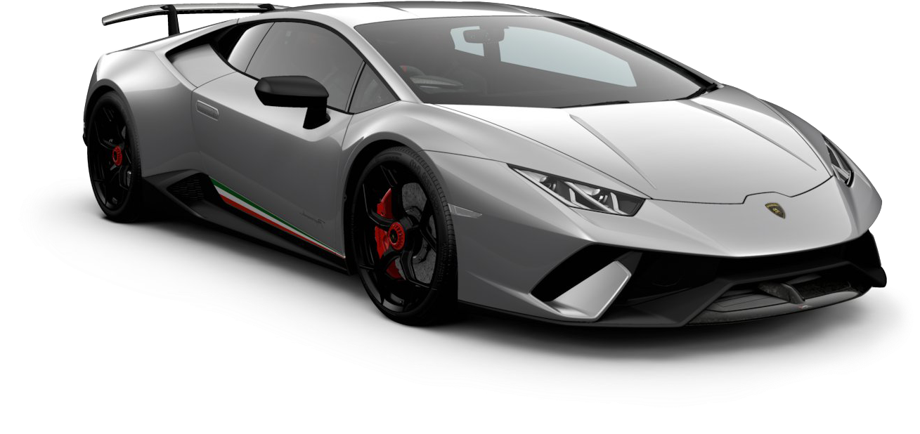 Pande ya Lamborghini Huracan Evo ya Silver Picha ya Ukuta