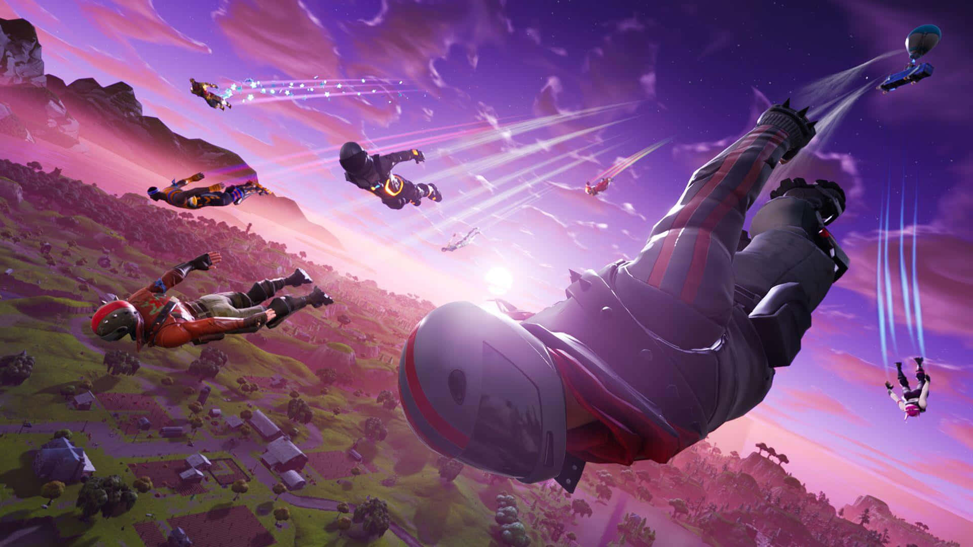 Pandisha uzoefu wako wa michezo ya kubahatisha kwa Cool Fortnite! Picha ya Ukuta