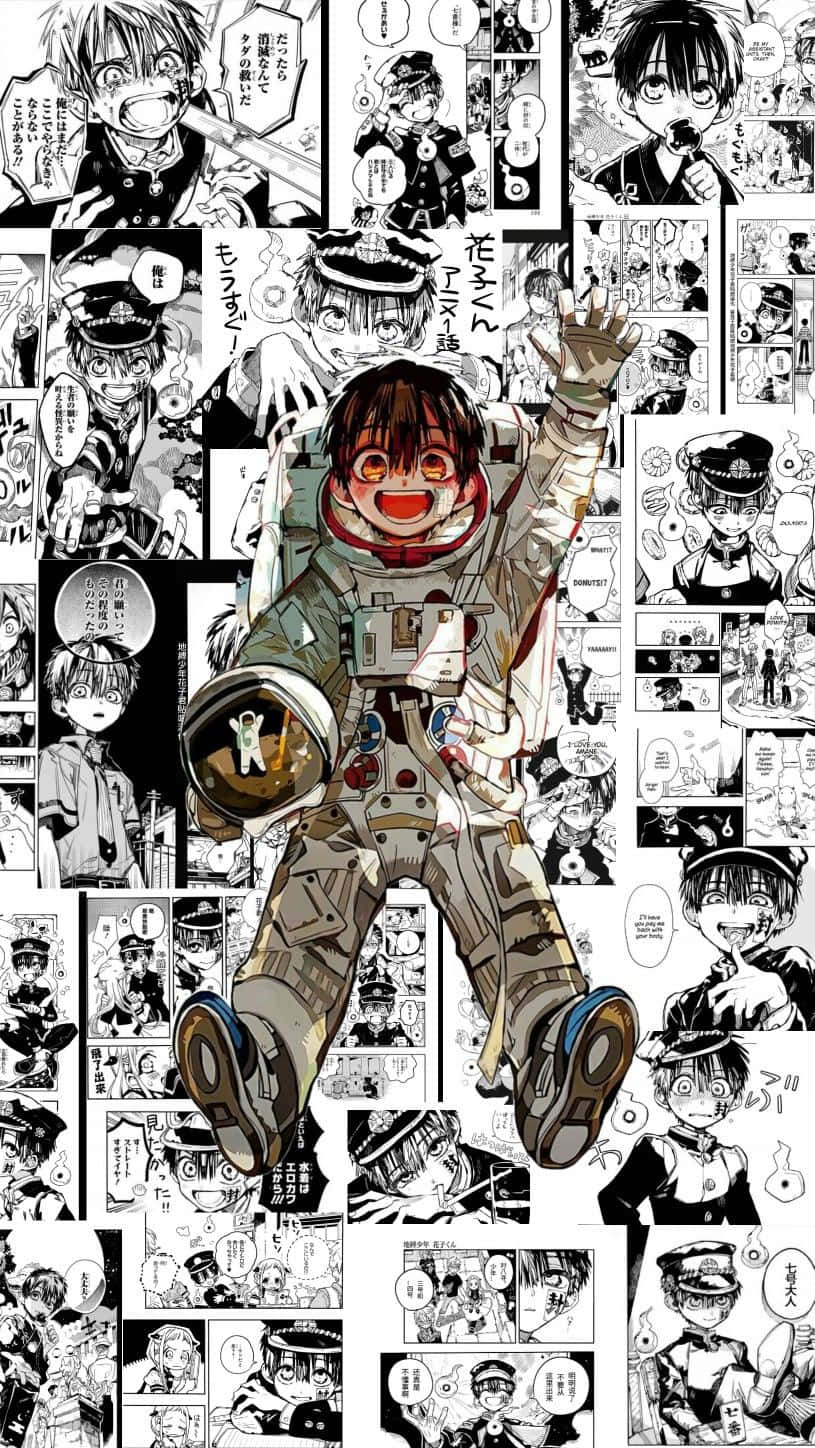 Paneli ya Manga yenye Rangi za Kipekee na Kuvutia Picha ya Ukuta