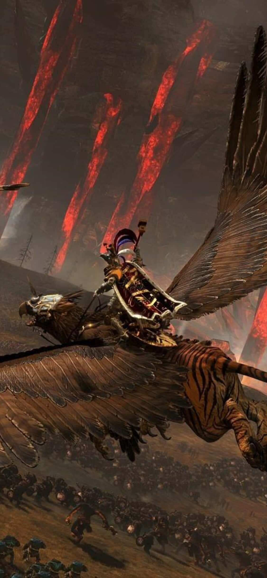 Panga Mstari wa Vita katika Total War: Warhammer kwenye iPhone X yako Picha ya Ukuta