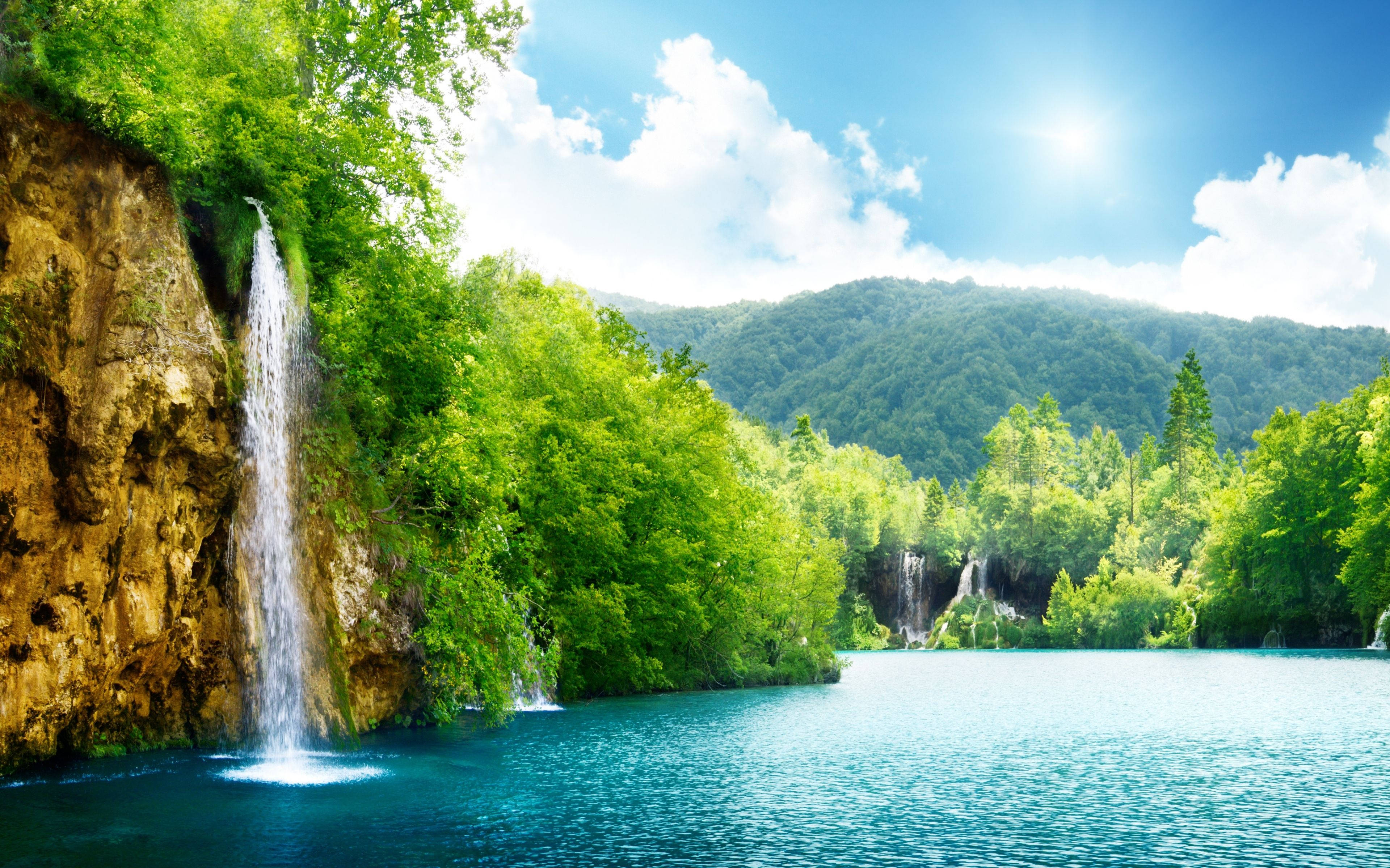 Paradiso ya Asili 4K Picha ya Ukuta