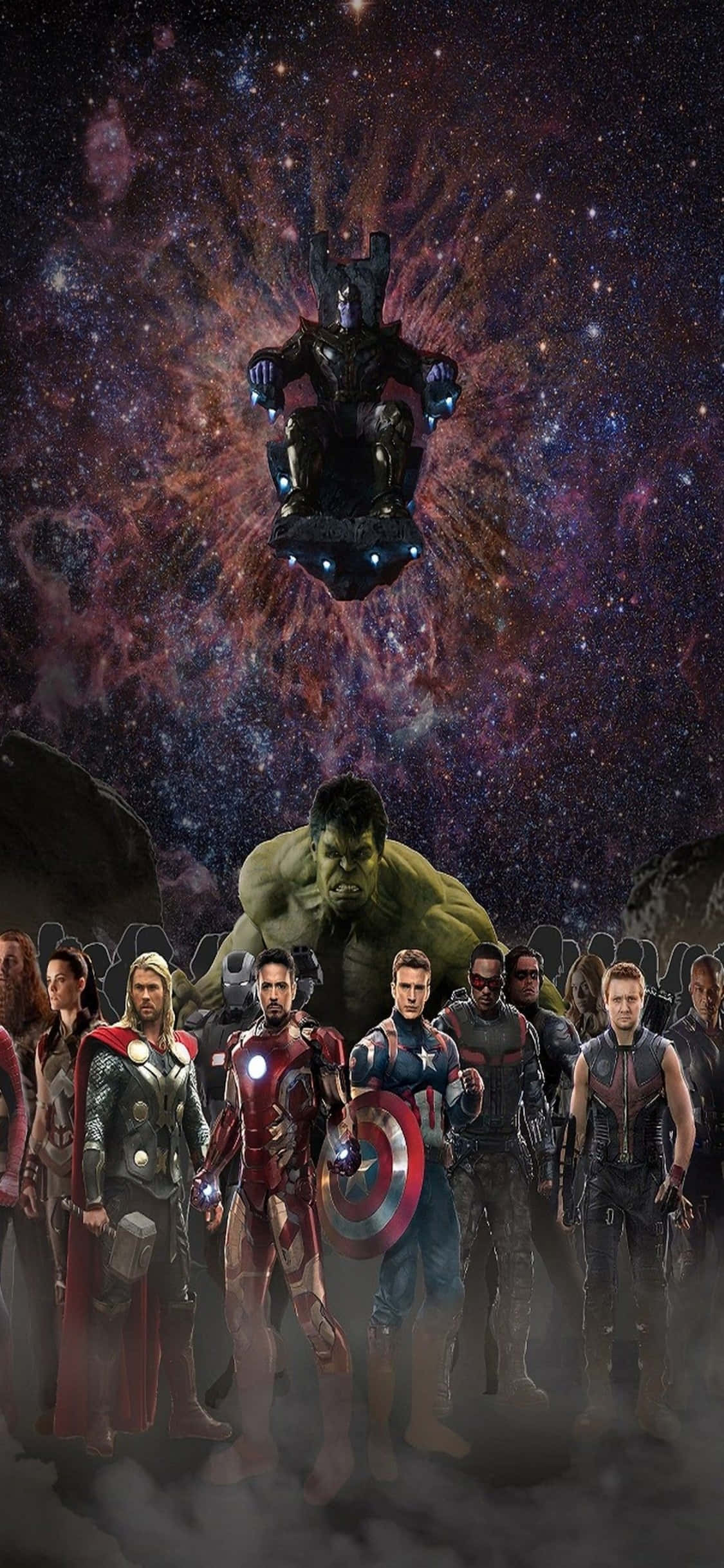 Pata Marvel's Avengers Uendeshaji Wako kwenye iPhone Xs Yako Mpya Picha ya Ukuta