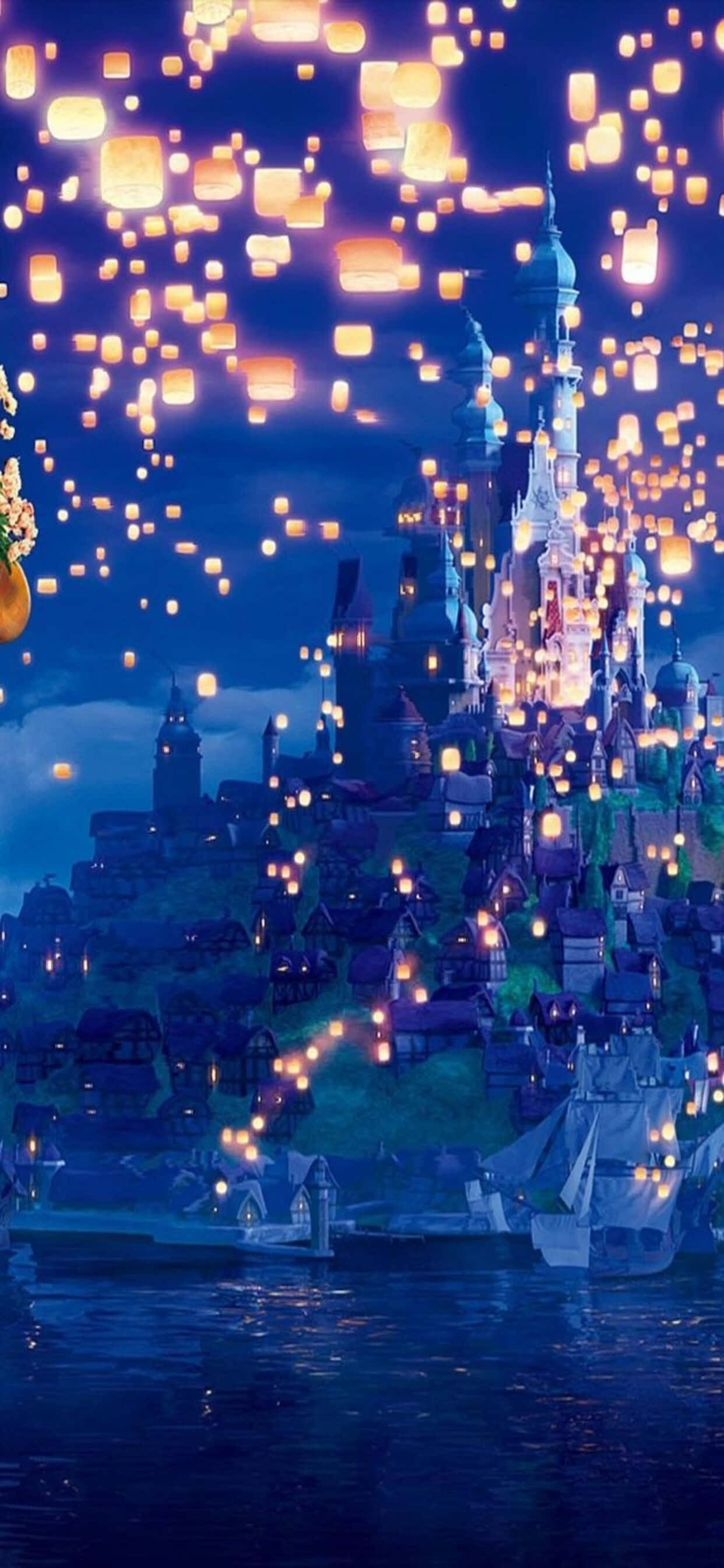 Pata ndoto zako za utoto na iPhone Xs Max na Disney Picha ya Ukuta