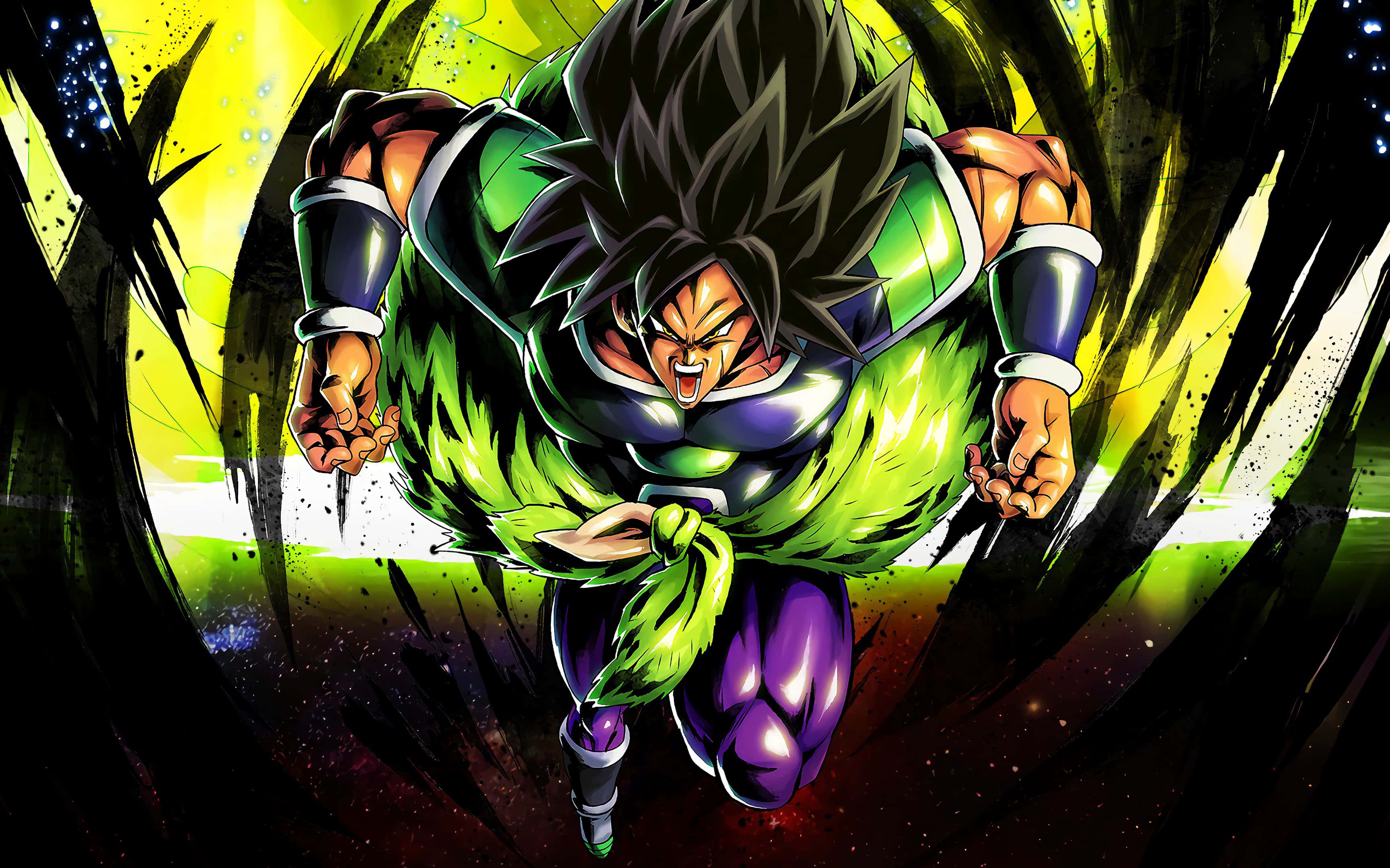 Pata Nguvu ya Super Saiyan God Super Saiyain Broly - Dragon Ball Super Broly Picha ya Ukuta