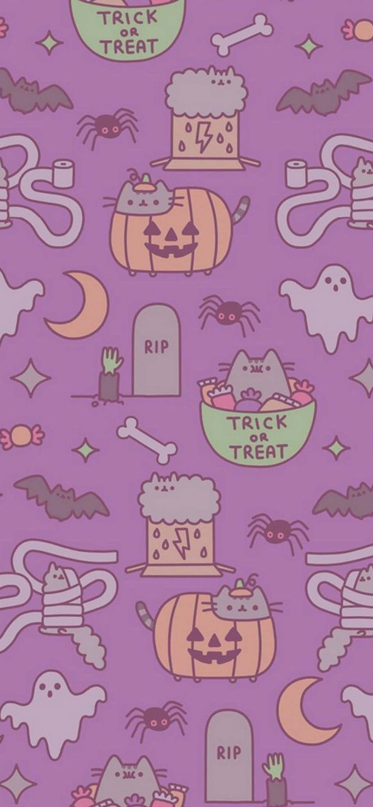 Pata roho ya Halloween na uonyeshe roho yako ya sherehe kwa picha hii ya kufurahisha ya iPhone! Picha ya Ukuta