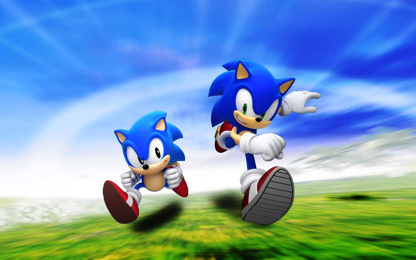 Pata Uzoefu wa Kasi ya Kufurahisha ya Sonic katika Sonic Generations Picha ya Ukuta
