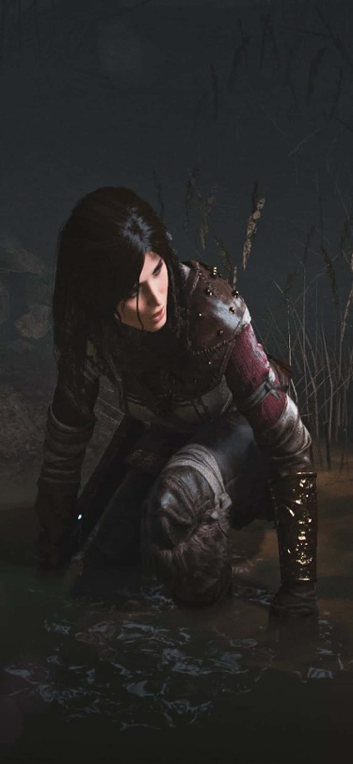 Pata uzoefu wa mwendelezo wa Shadow Of The Tomb Raider kwenye iPhone X Picha ya Ukuta
