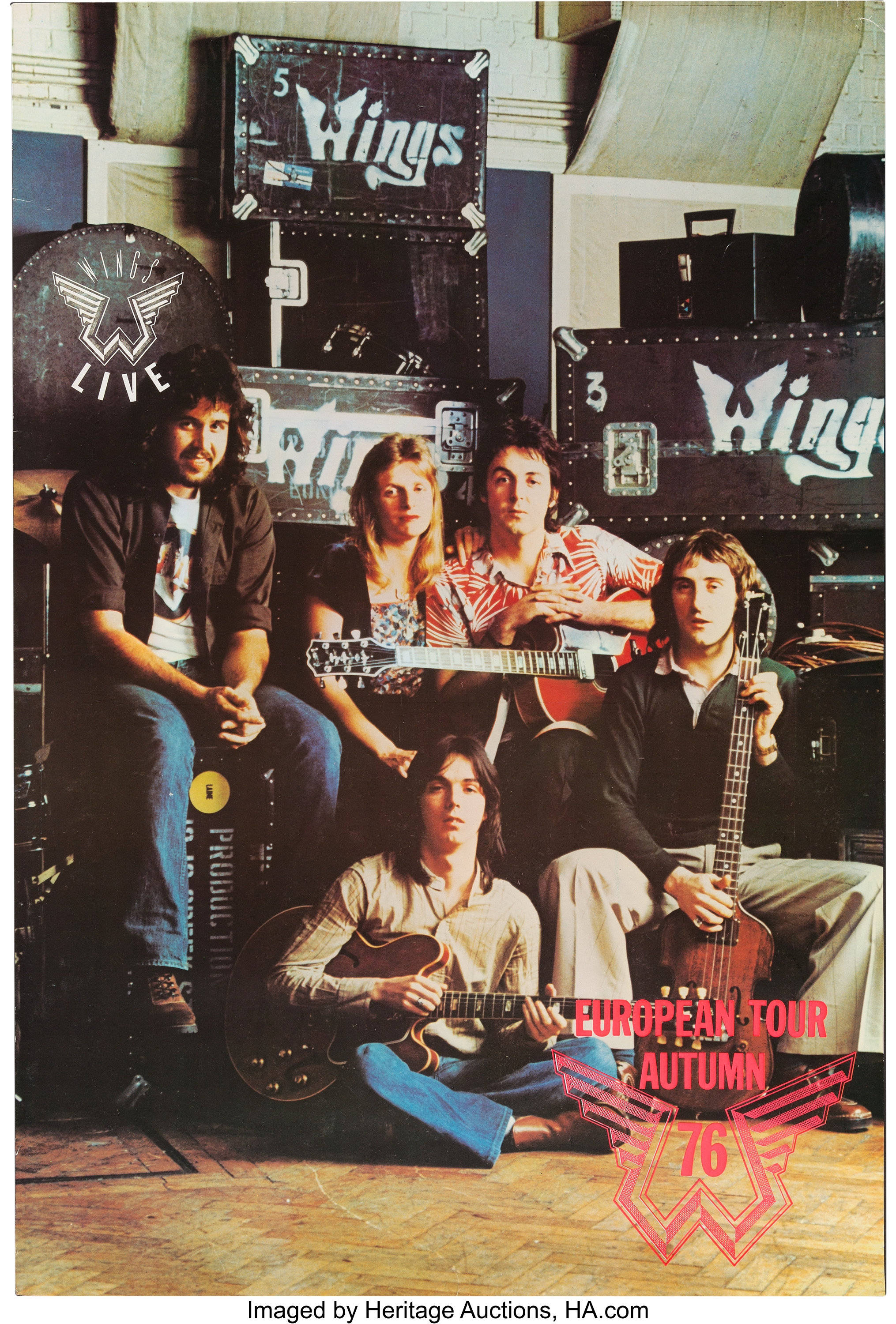 Paul McCartney And Wings Tour Promo Poster Picha ya Ukuta
