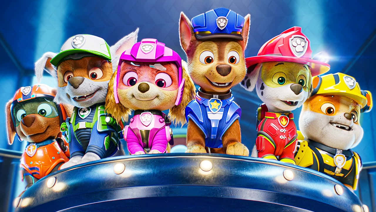 Paw Patrol The Movie Watoto wa Mbwa Wanaosimamia Picha ya Ukuta