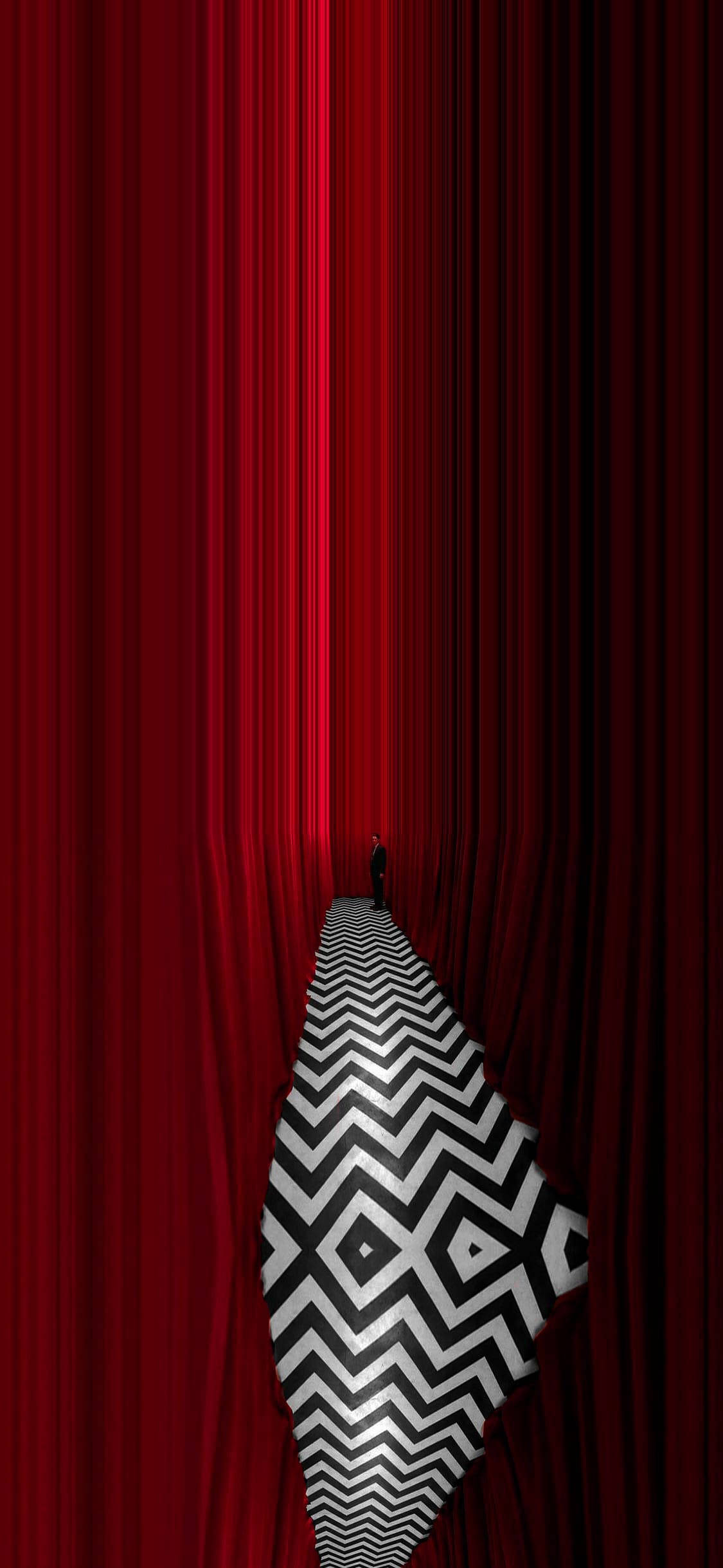 Pazia Nyekundu za Twin Peaks Picha ya Ukuta