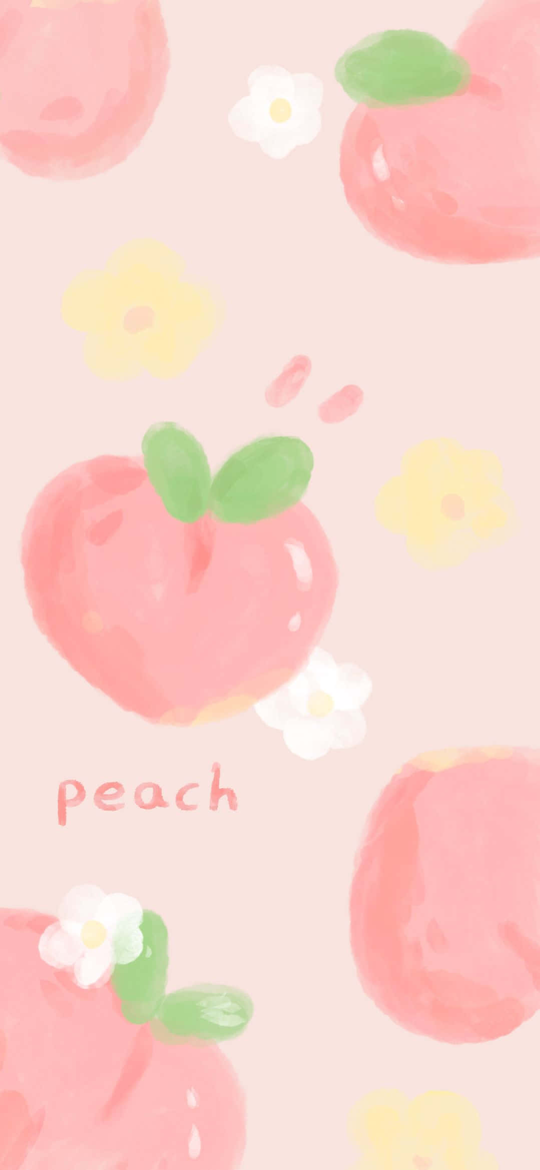 Peach ya Kutisha ya Kufurahi Picha ya Ukuta