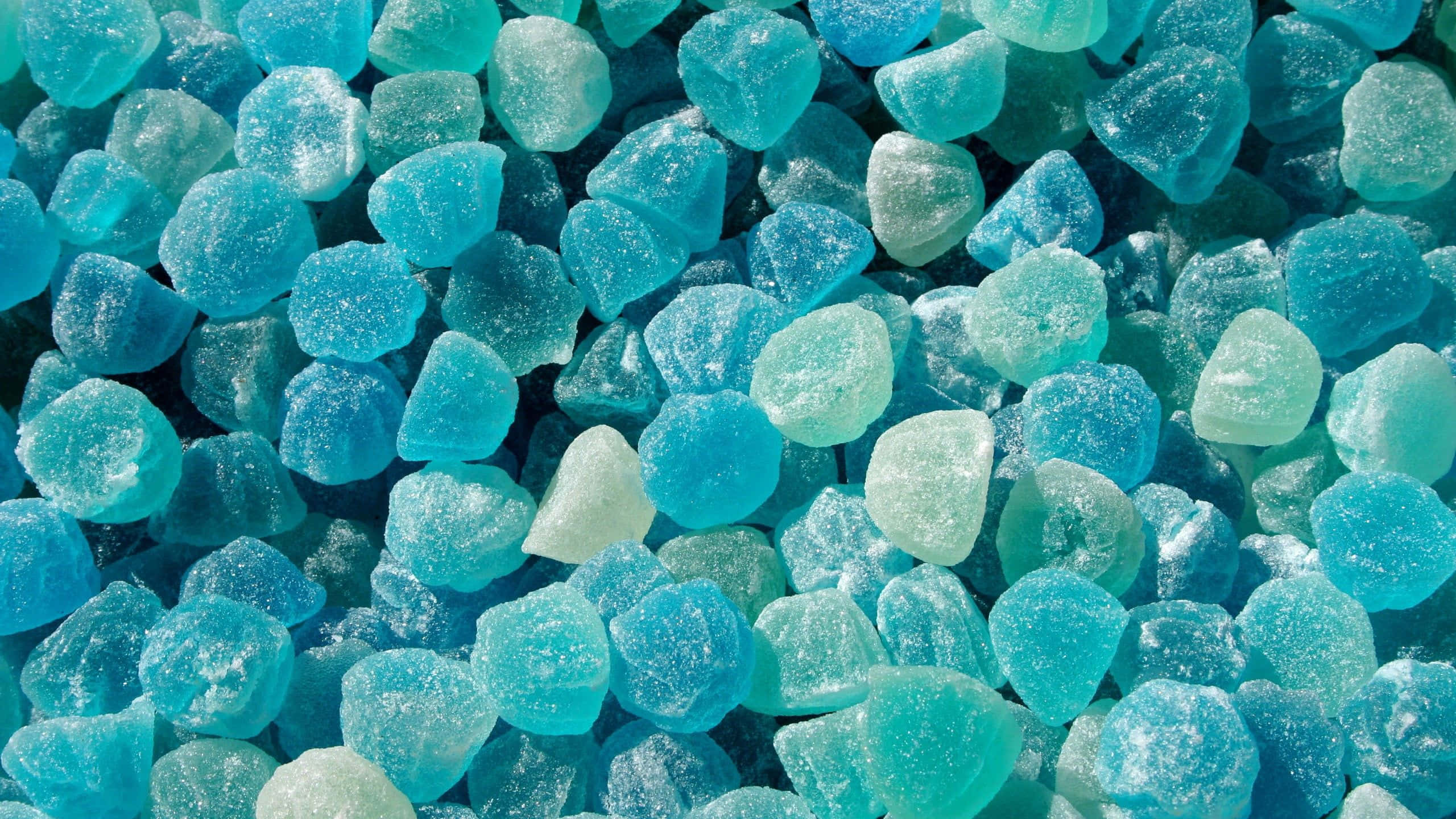Pebbles za Aesthetic ya Cyan Picha ya Ukuta