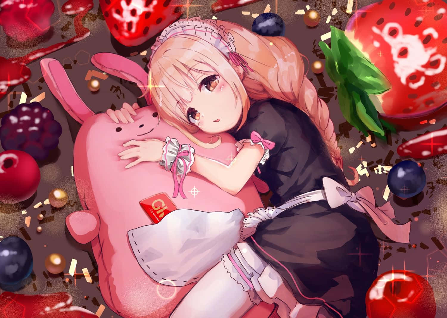 Penda aesthetic ya anime ya pinki! Picha ya Ukuta