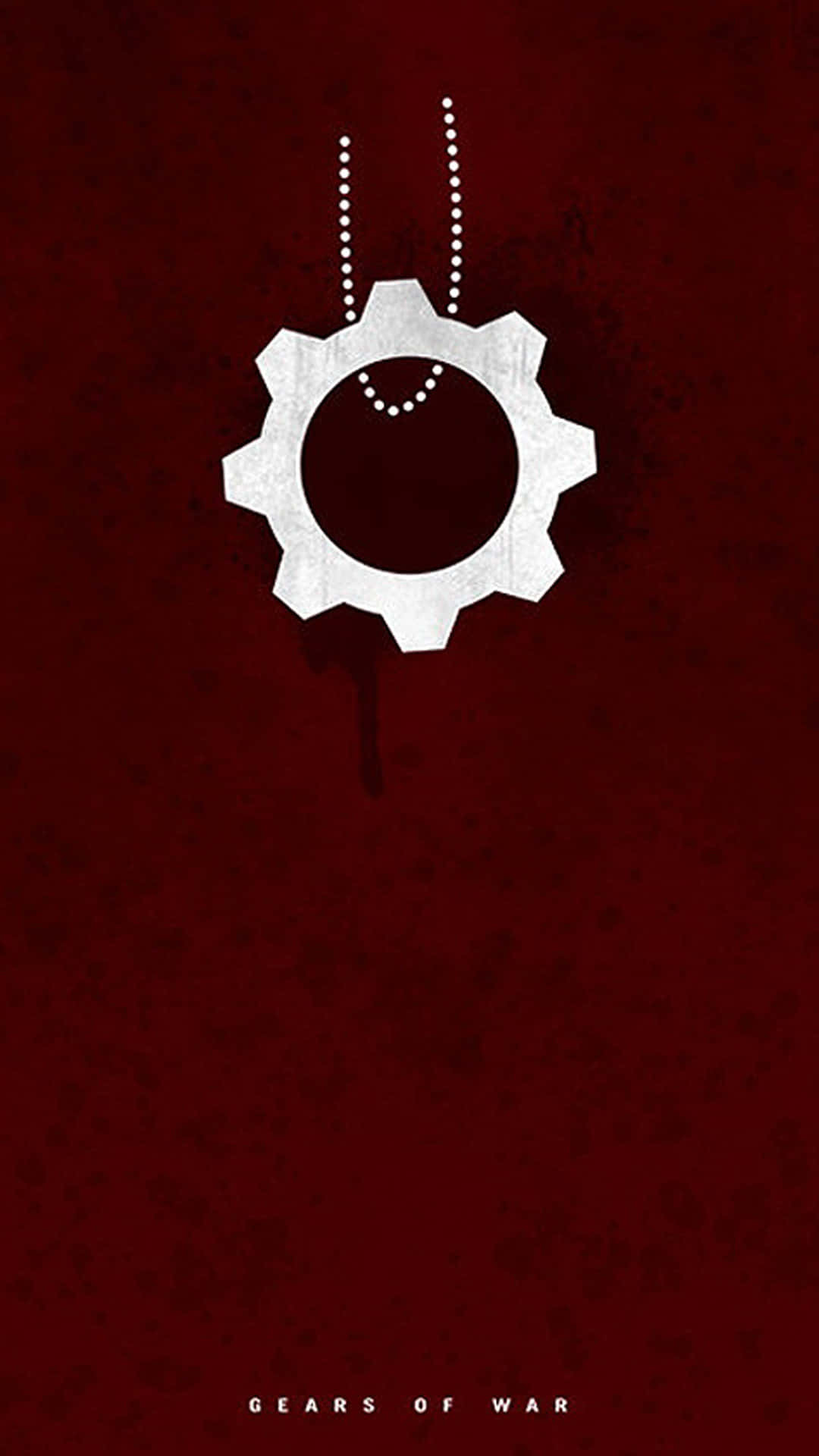 Pendant ya Cog kwenye Necklace iPhone XS Gears Of War 5 Background Picha ya Ukuta