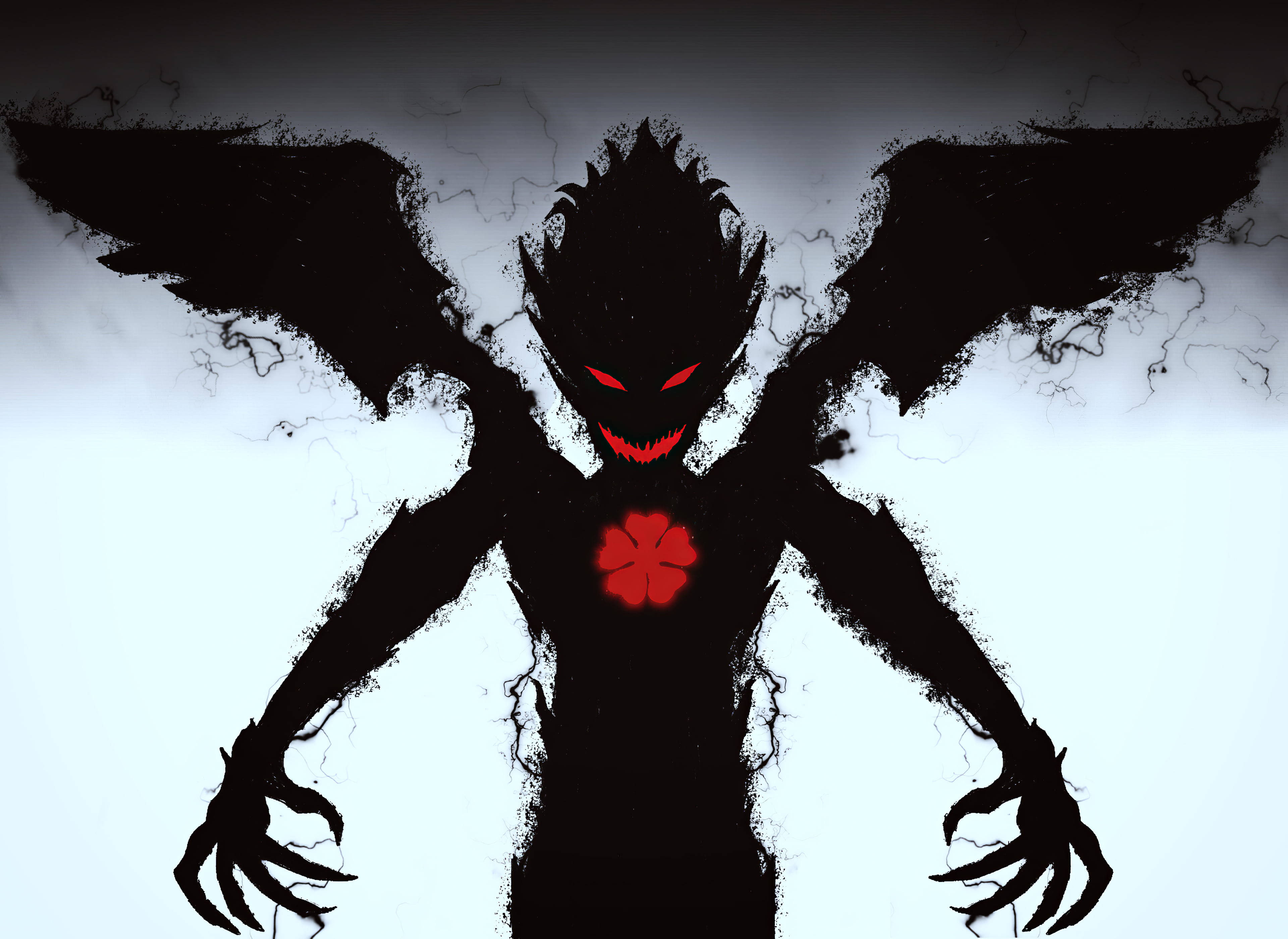 Pepo Mweusi wa Anime Asta Picha ya Ukuta