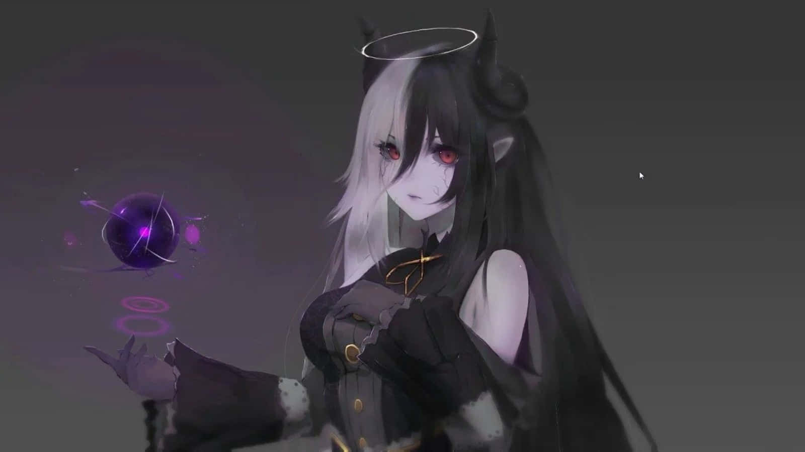 Pepo wa Anime Akijificha Kwenye Vivuli Picha ya Ukuta
