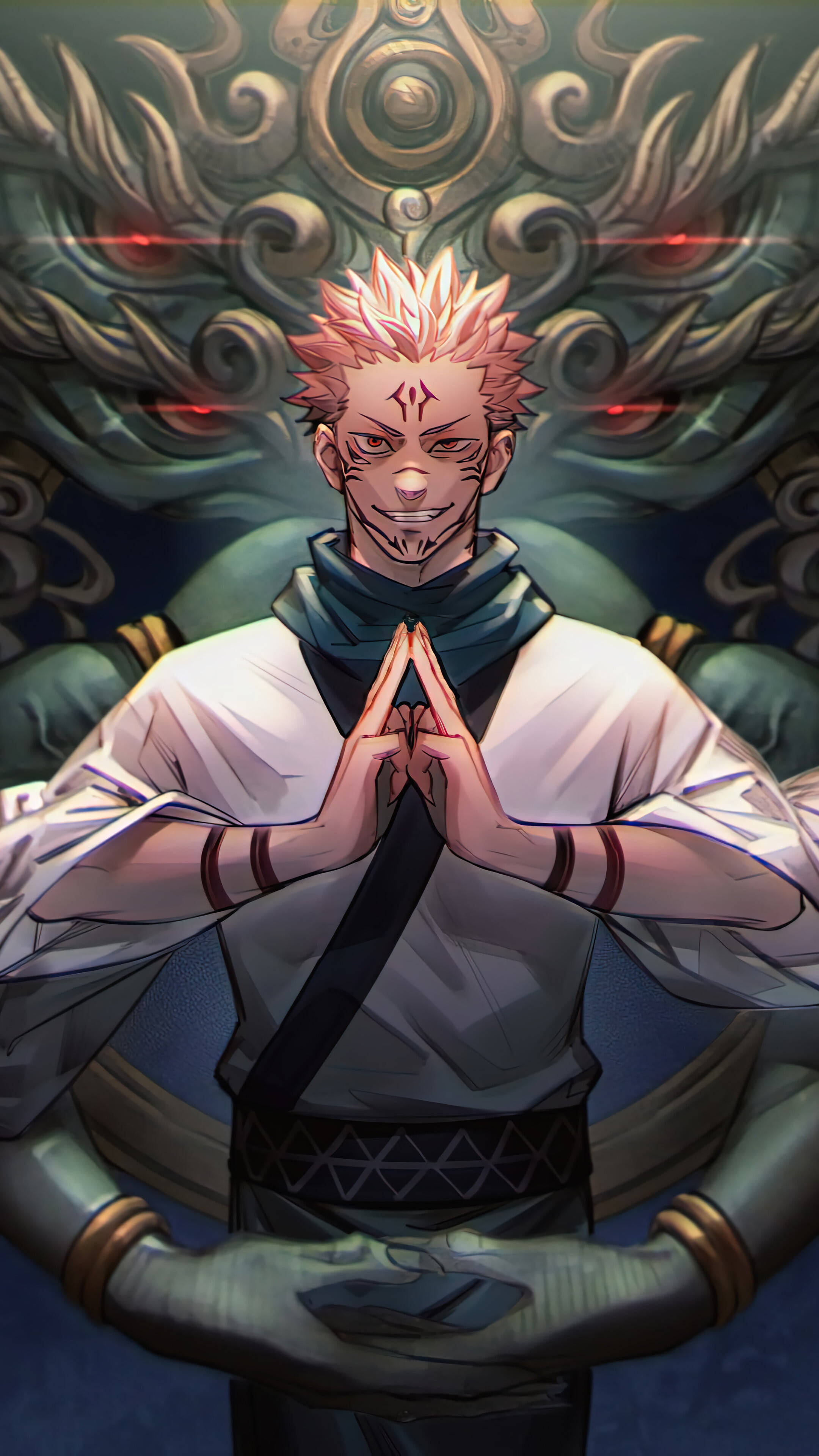 Pepo wa Anime Sukuna Picha ya Ukuta