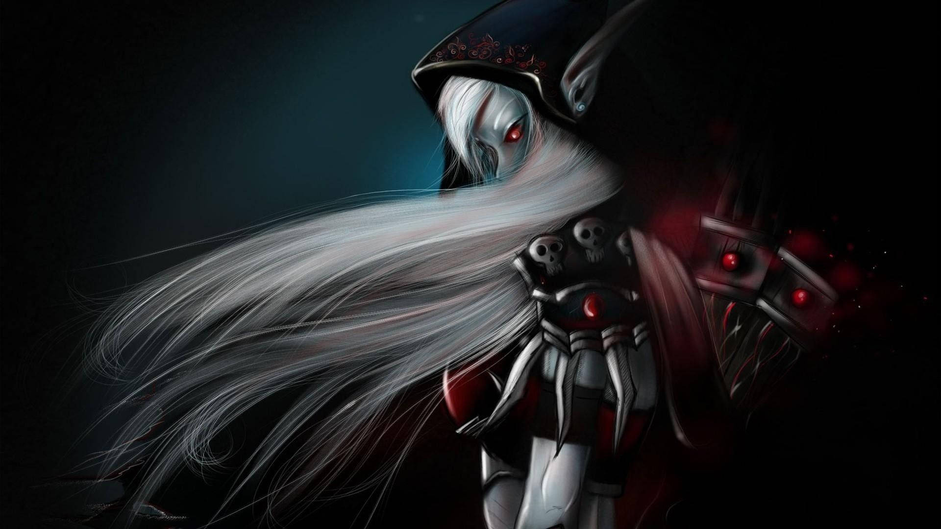 Pepo wa Anime Sylvanas Picha ya Ukuta