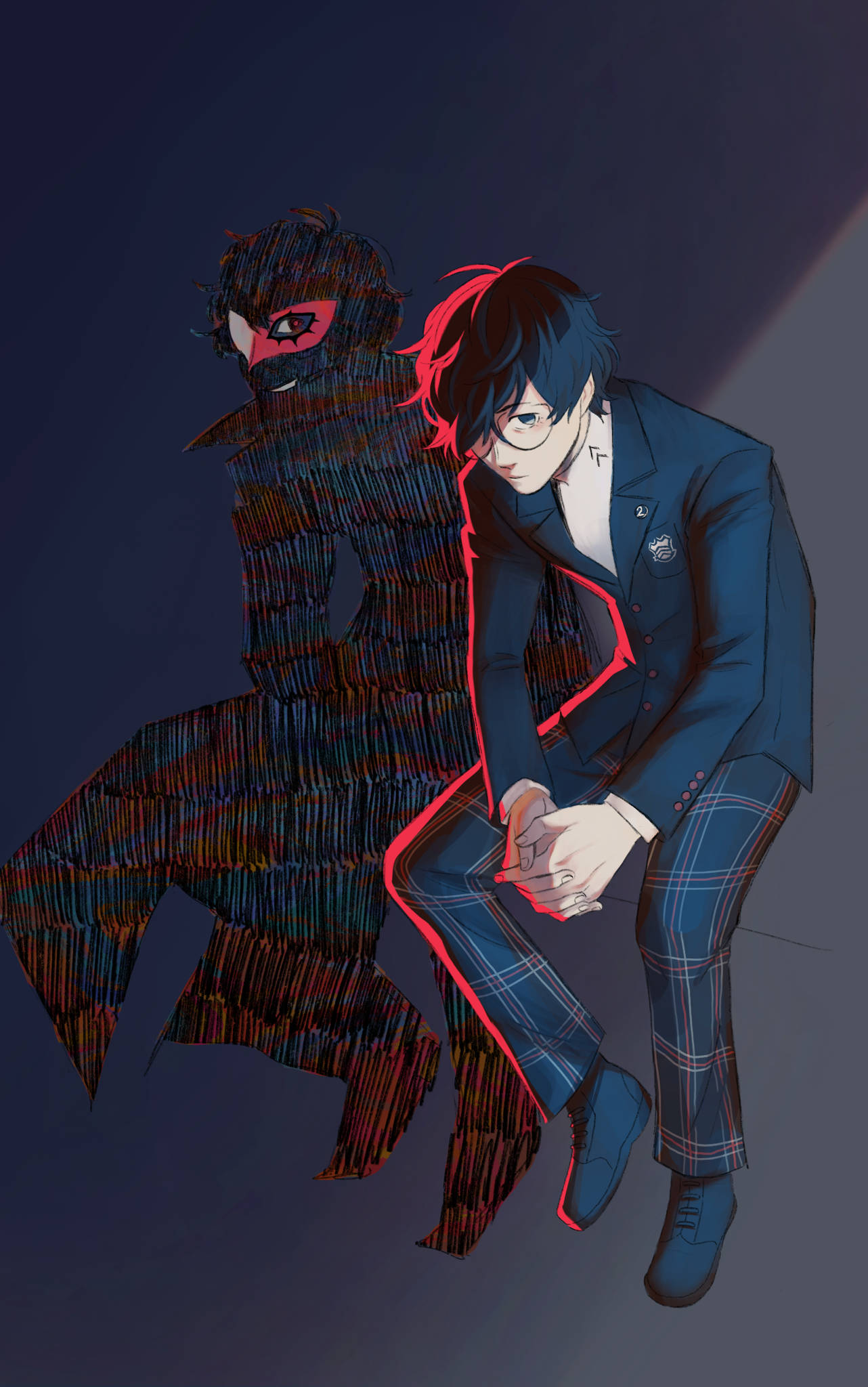Persona 5 Royal Joker Darkness Picha ya Ukuta