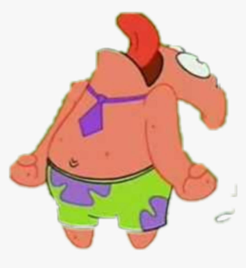 PFP ya Meme ya Patrick Star Humorous Picha ya Ukuta