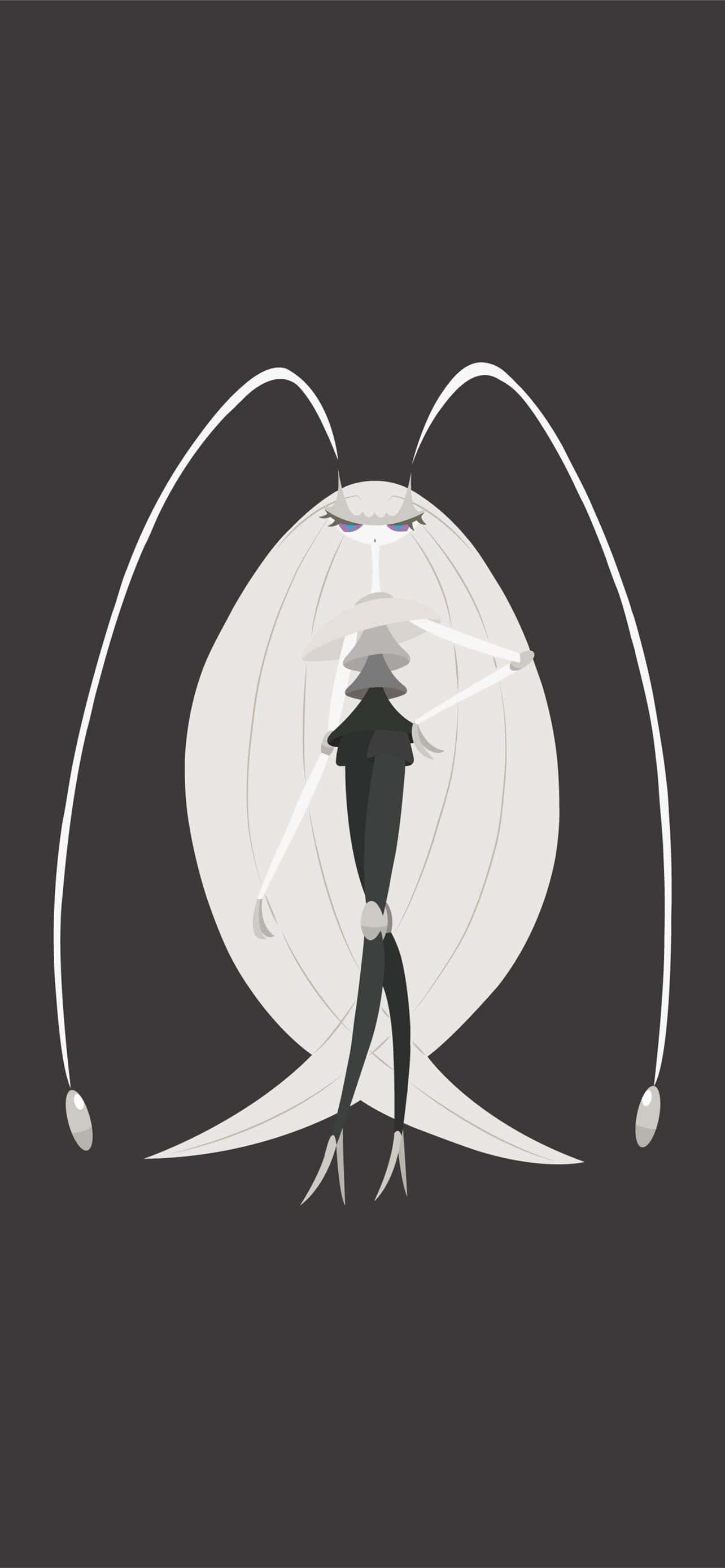 Pheromosa On Dark Gray Background Picha ya Ukuta