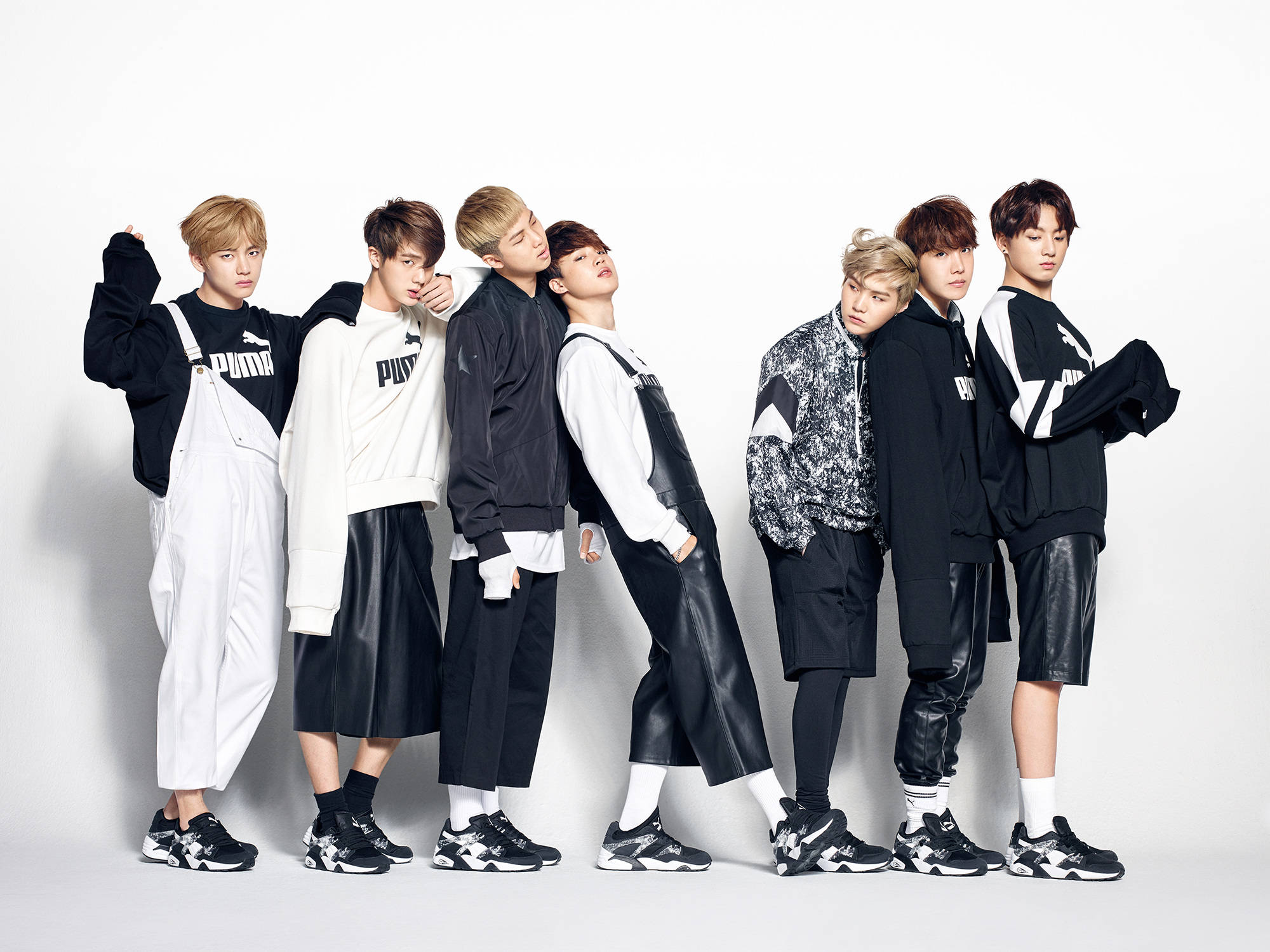 Picha Nzuri ya Bts Puma Picha ya Ukuta